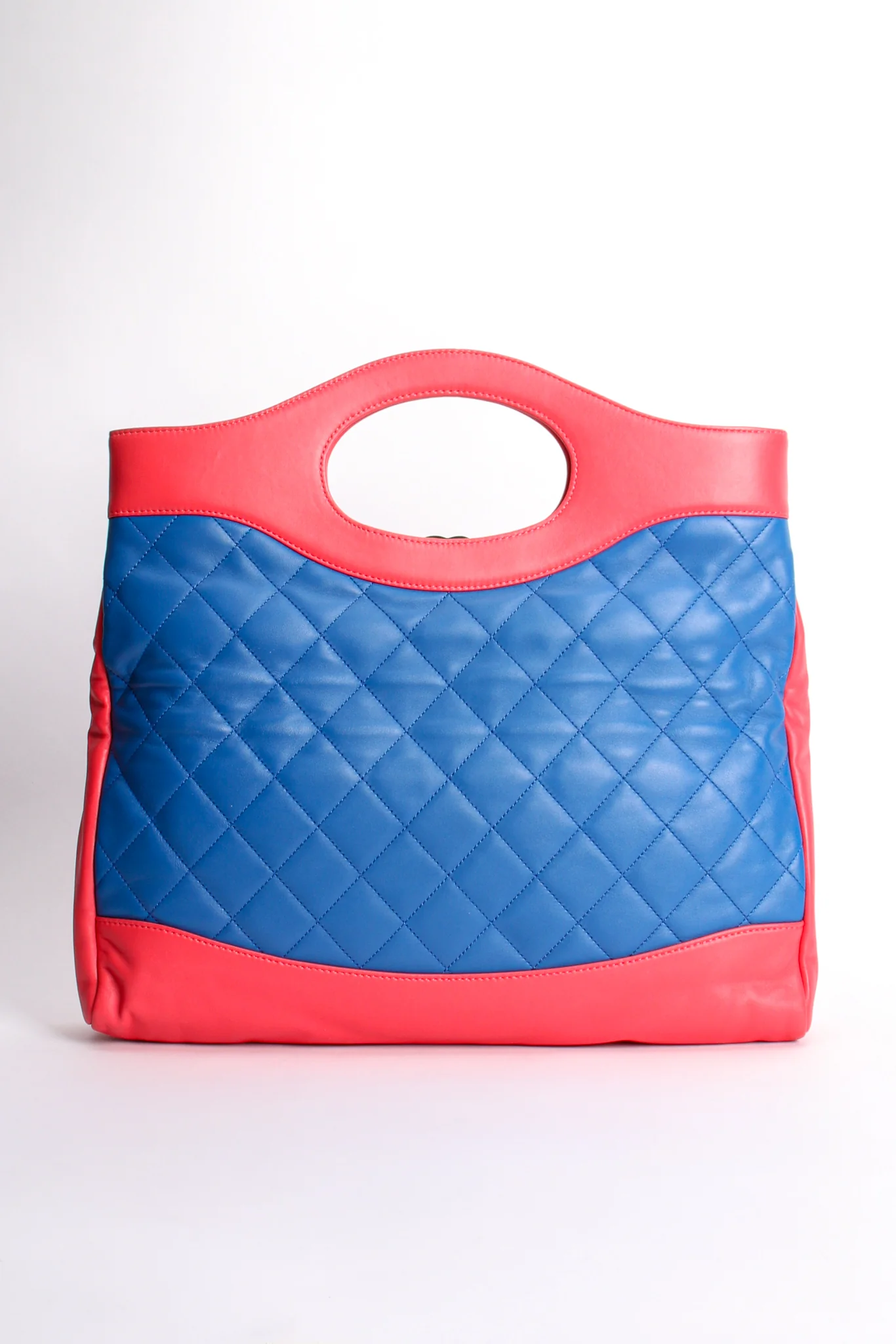 2018 A/W Quilted Colorblock Clutch Tote - Image 8