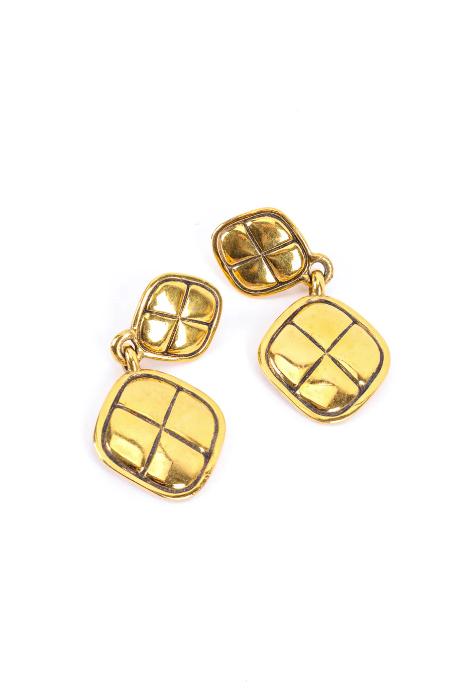 Quilted Dangling Earrings - Image 4