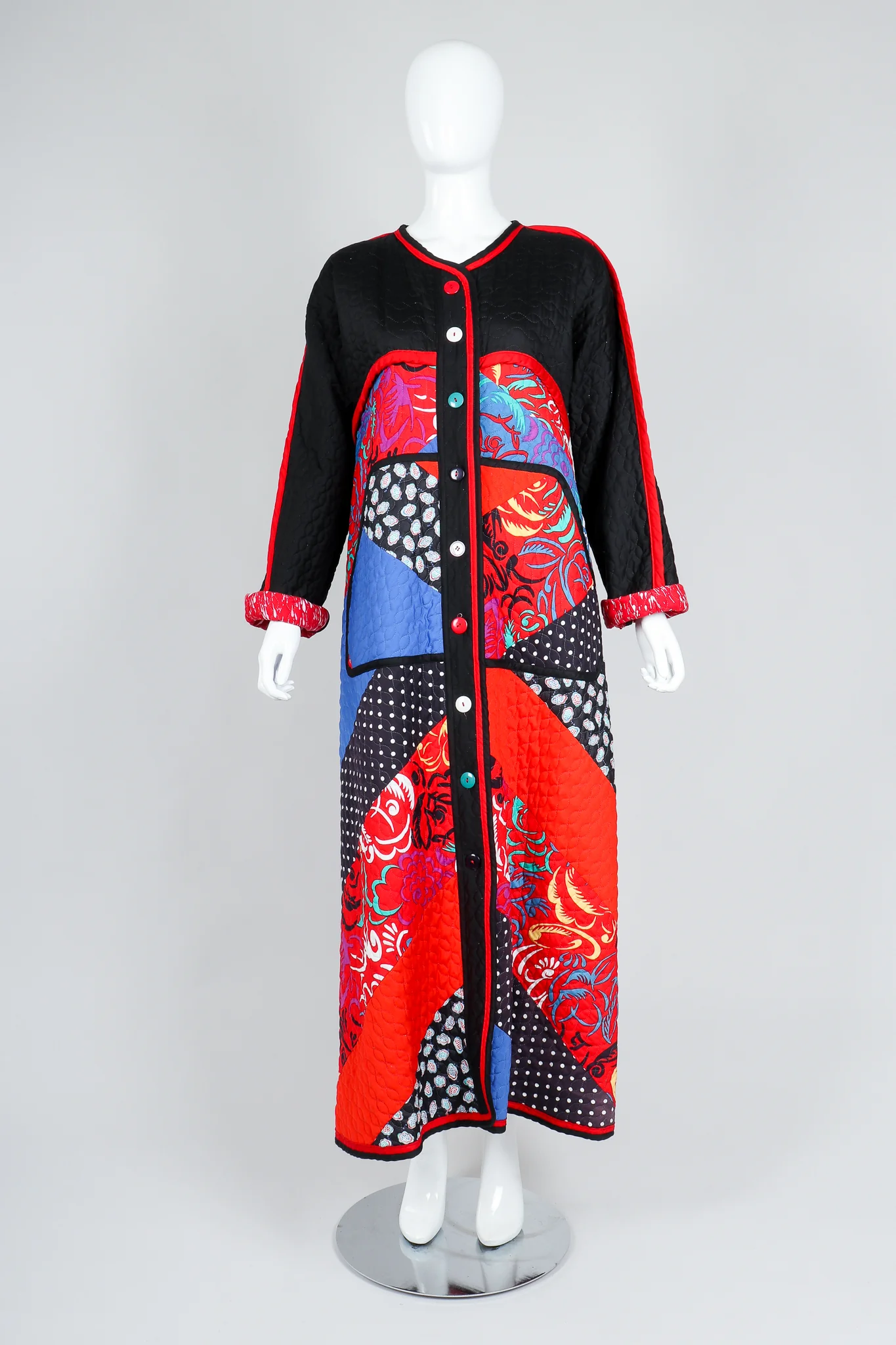 Quilted Folk Patchwork Duster - Image 3