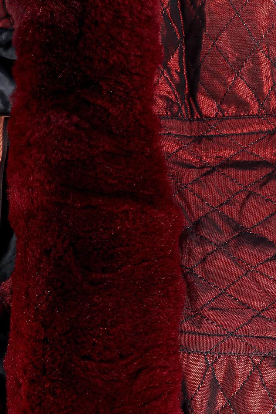 Quilted Fur Trim Coat - Image 6