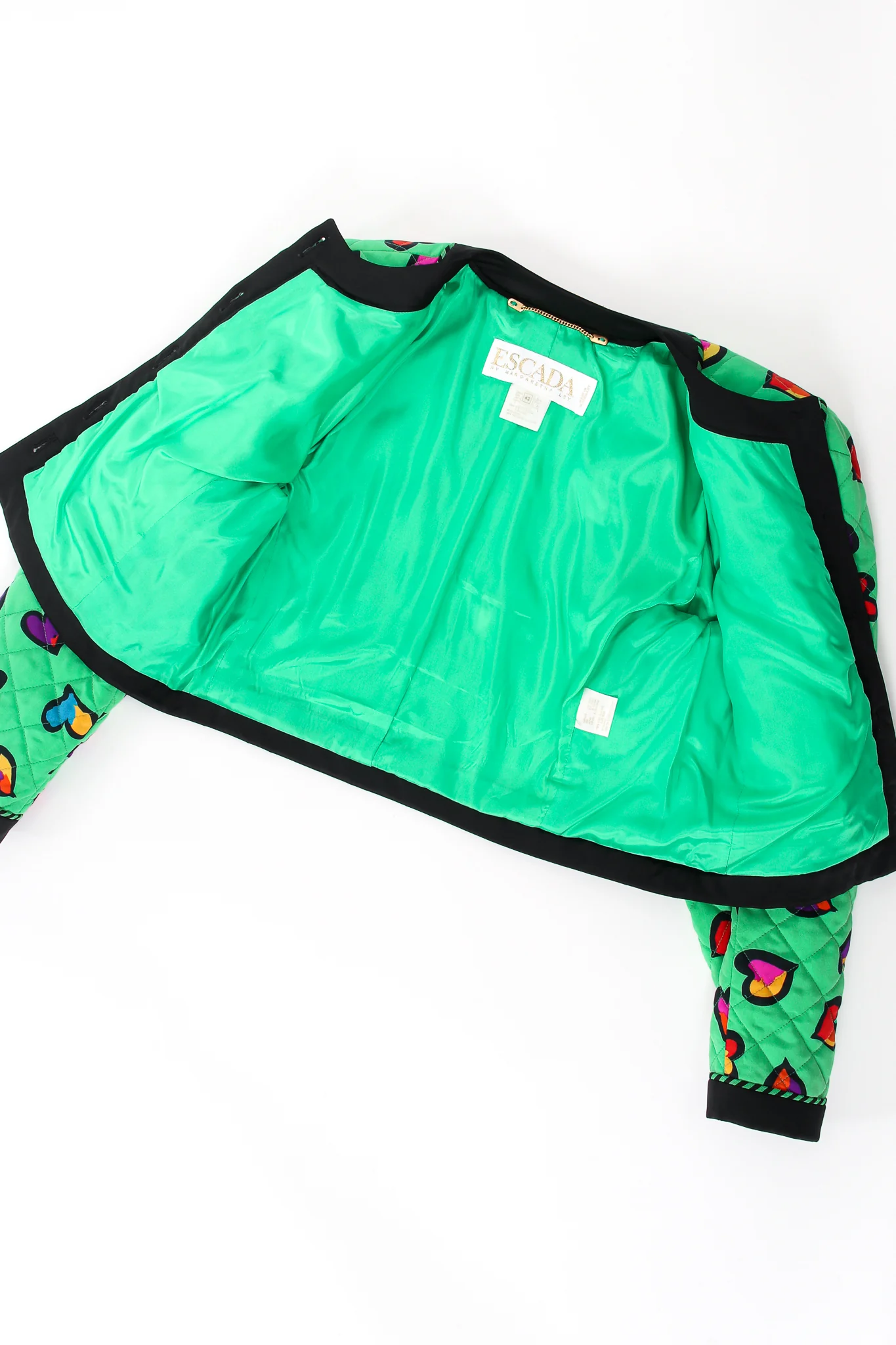 Quilted Graffiti Heart Print Jacket - Image 23