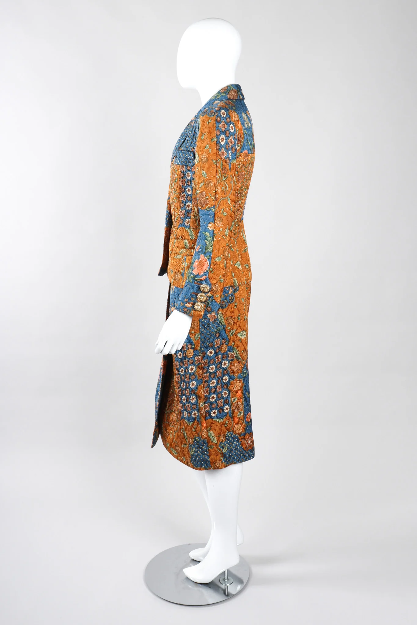 Quilted Jacket & Wrap Skirt Set - Image 3