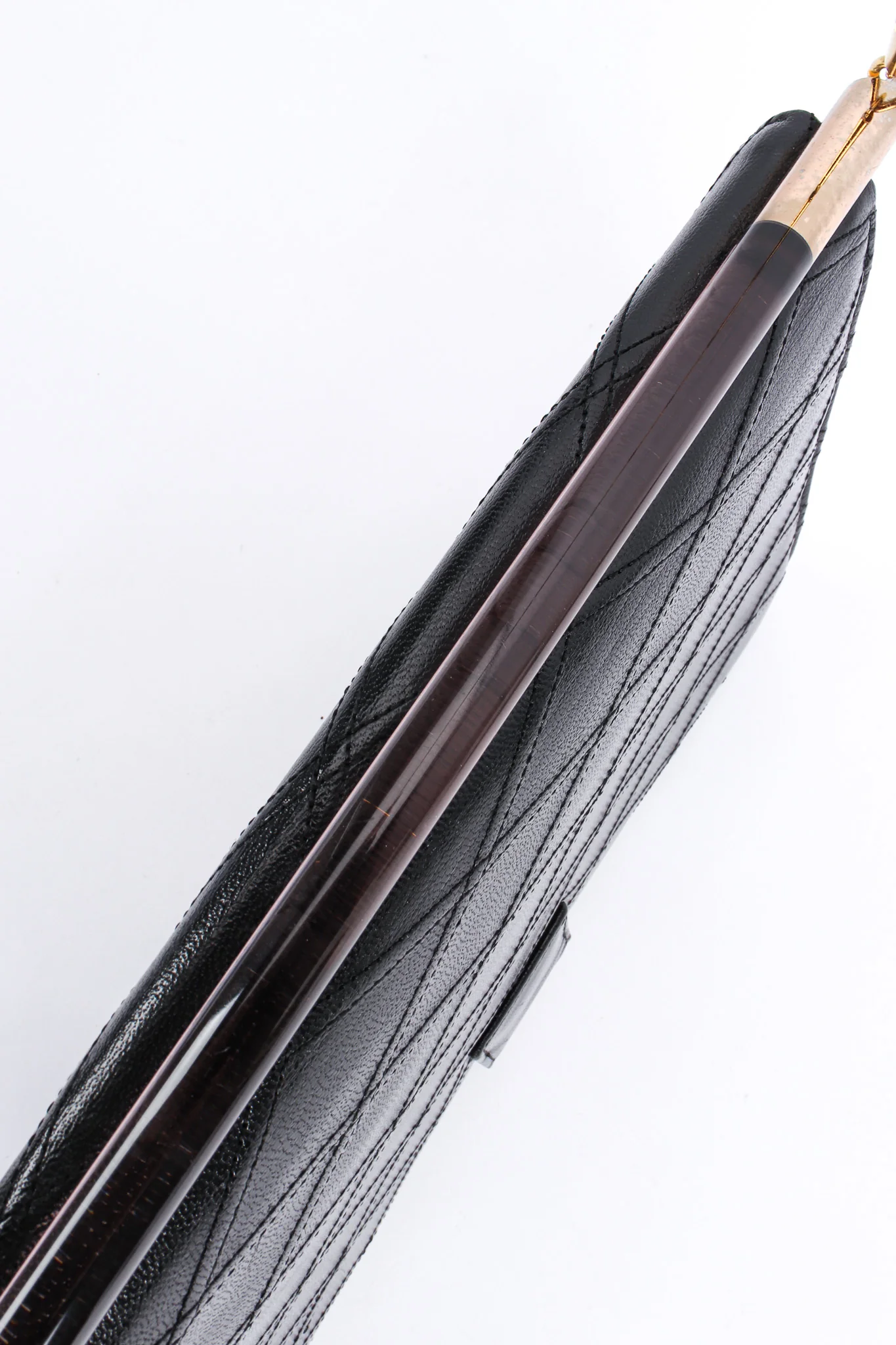 Quilted Leather Envelope Clutch - Image 10