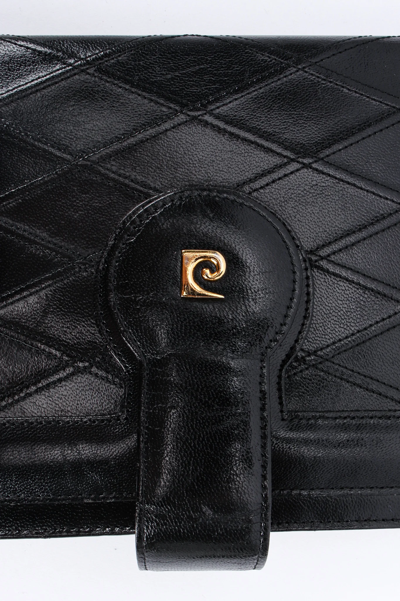 Quilted Leather Envelope Clutch - Image 13