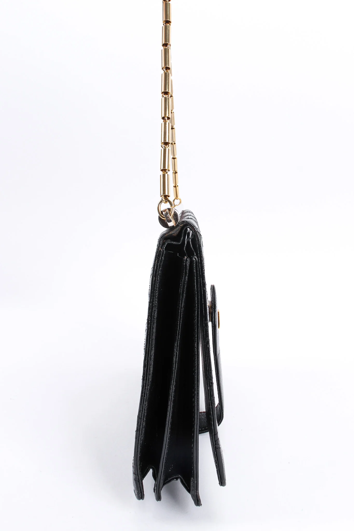 Quilted Leather Envelope Clutch - Image 4