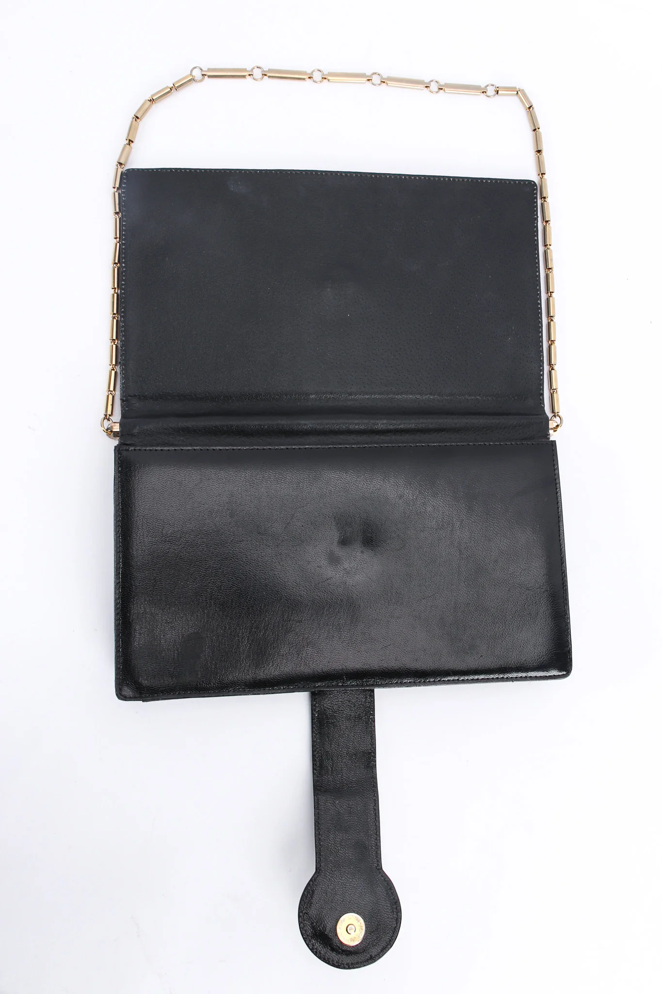 Quilted Leather Envelope Clutch - Image 8