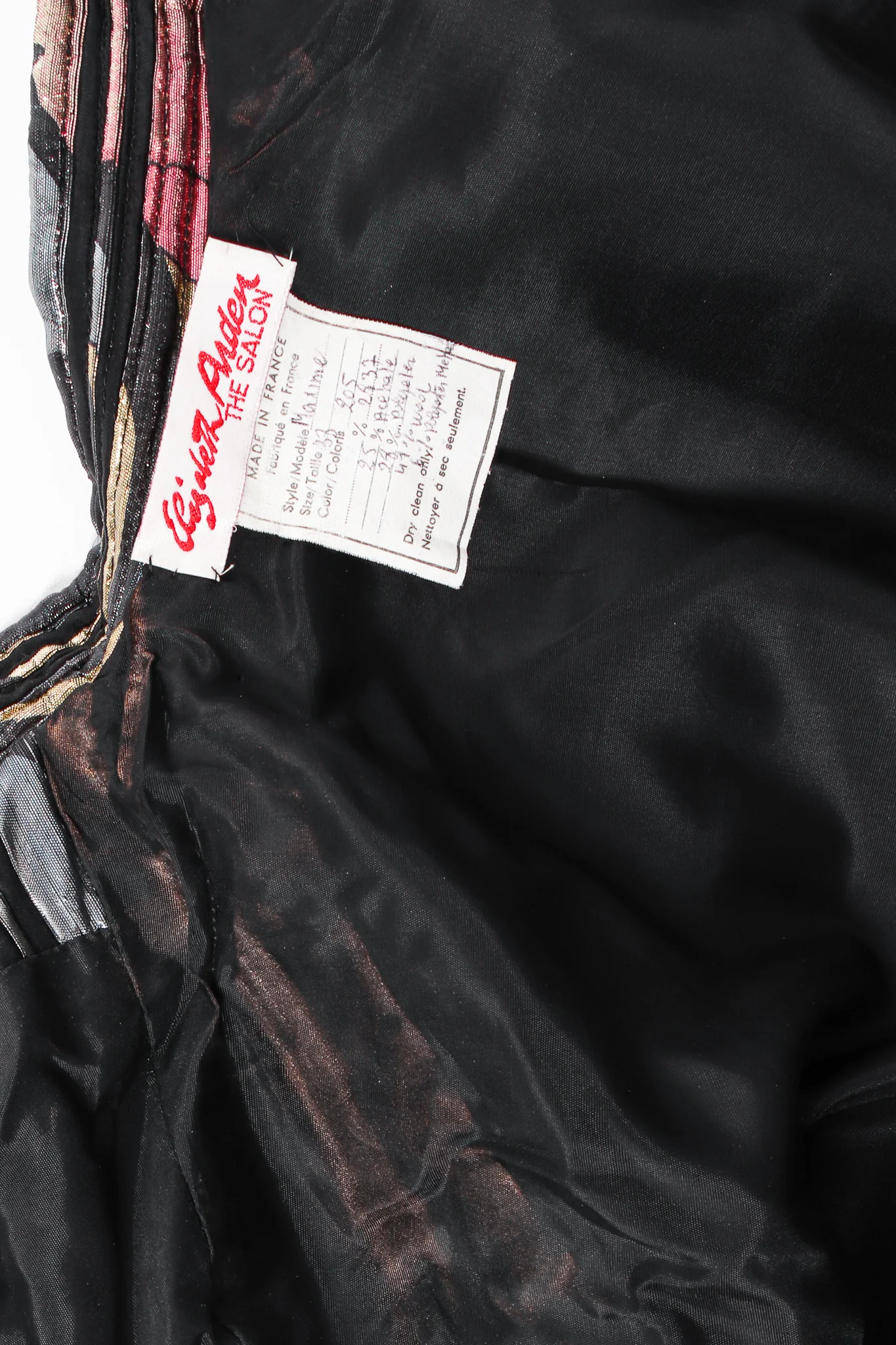 Quilted Metallic Lamé Stripe Jacket - Image 10