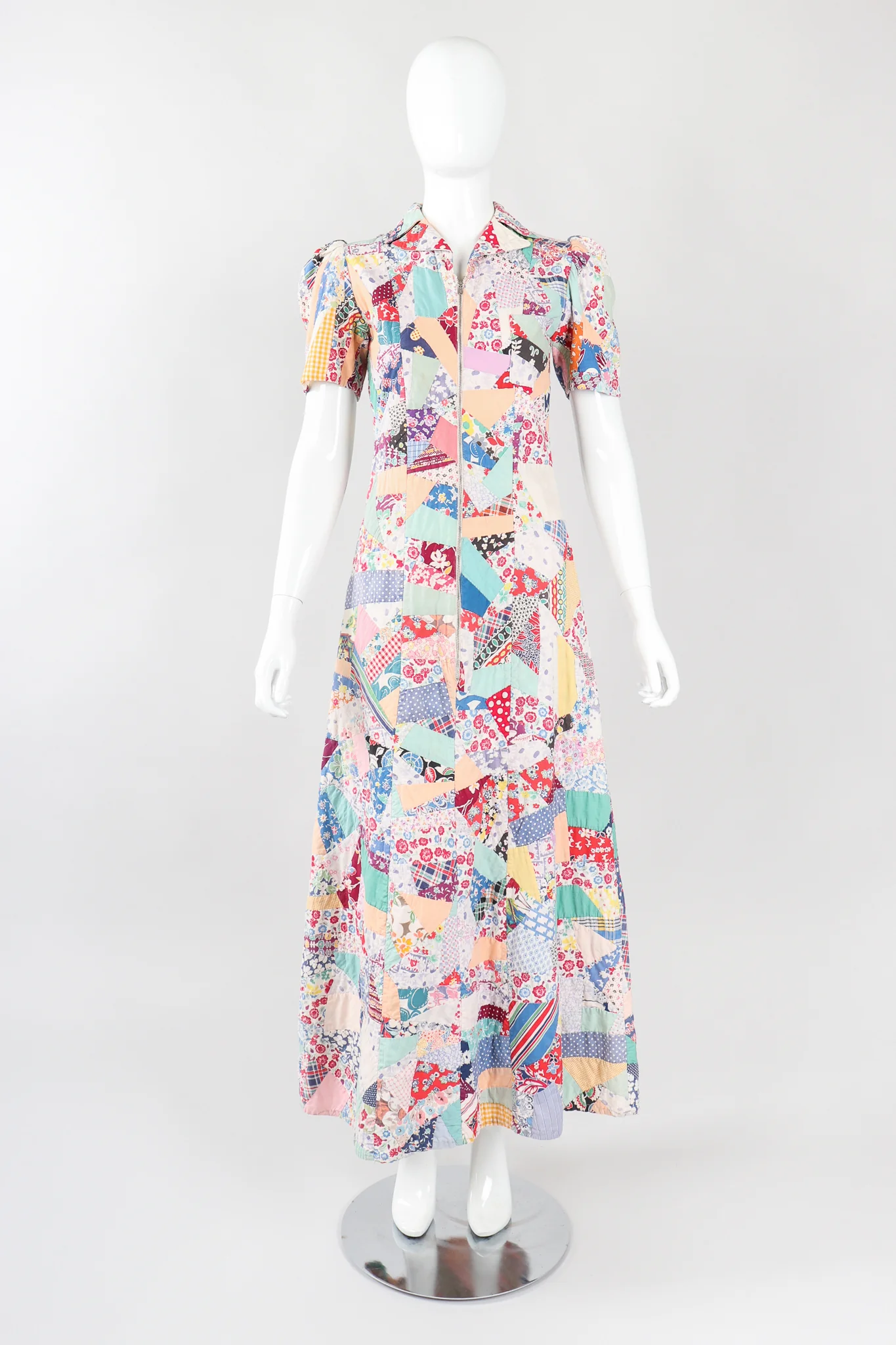 Quilted Patchwork Dress - Image 4