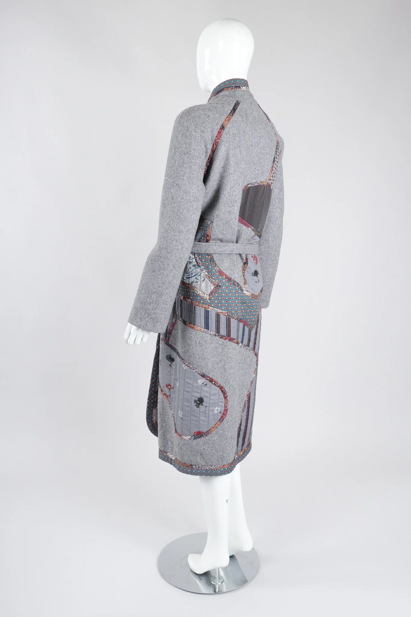 Quilted Patchwork Felt Duster Robe - Image 5