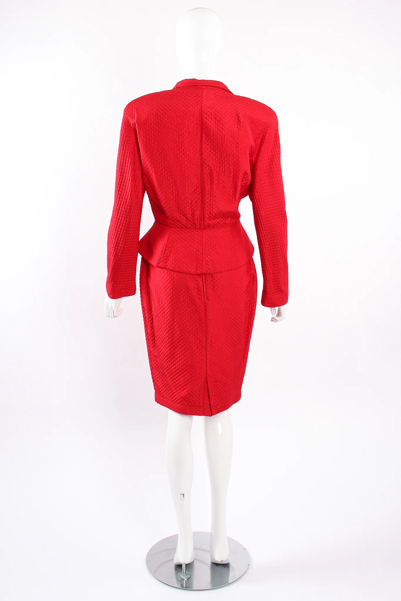 Quilted Peplum Jacket & Skirt Set - Image 8