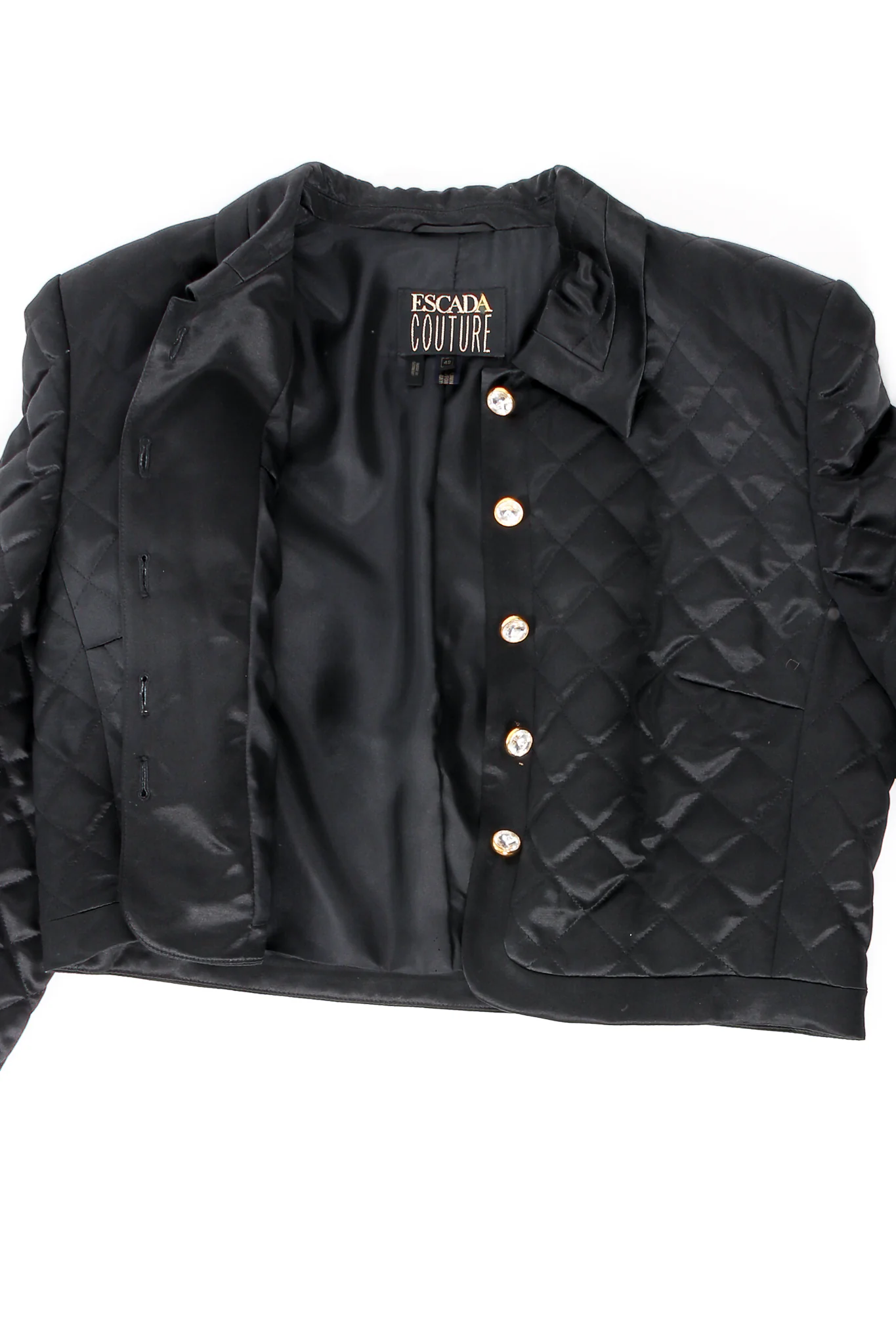 Quilted Satin Boxy Jacket - Image 8