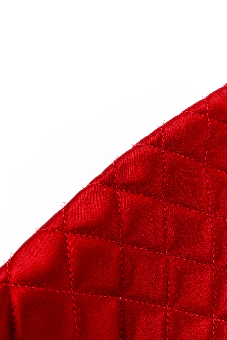 Quilted Satin Half Moon Clutch - Image 11