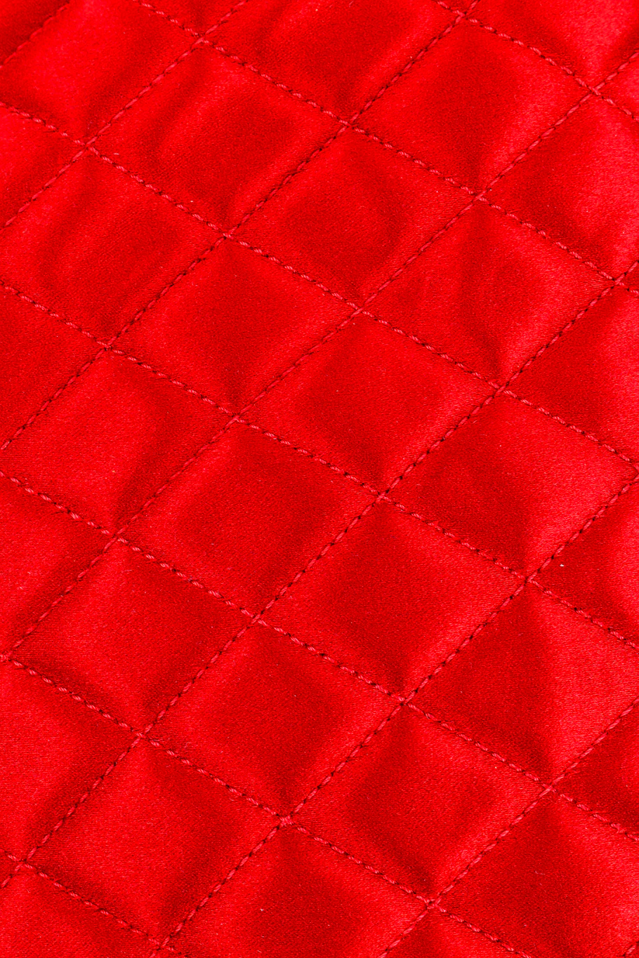 Quilted Satin Half Moon Clutch - Image 6