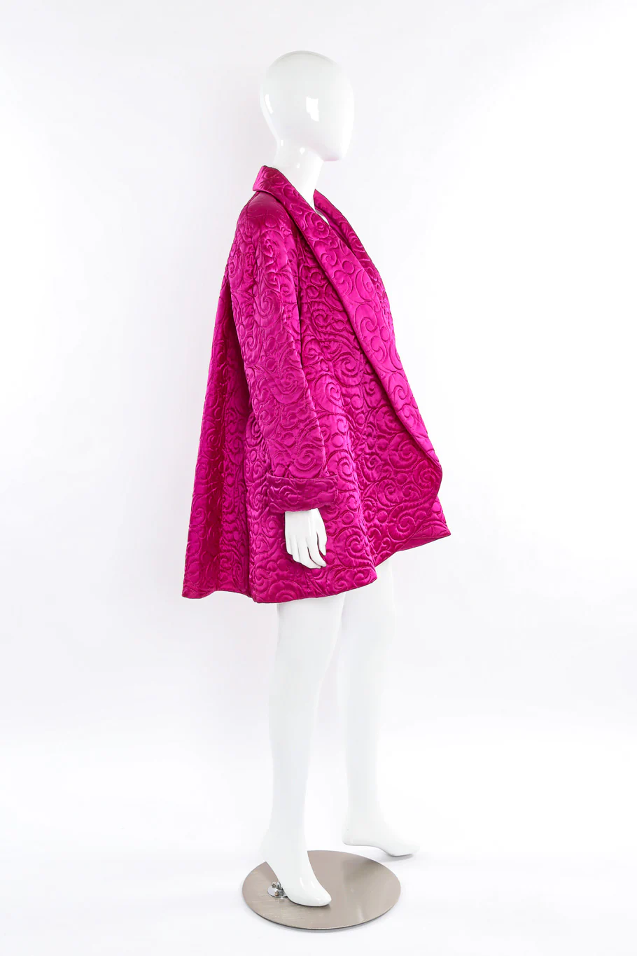 Quilted Satin Swing Coat - Image 2