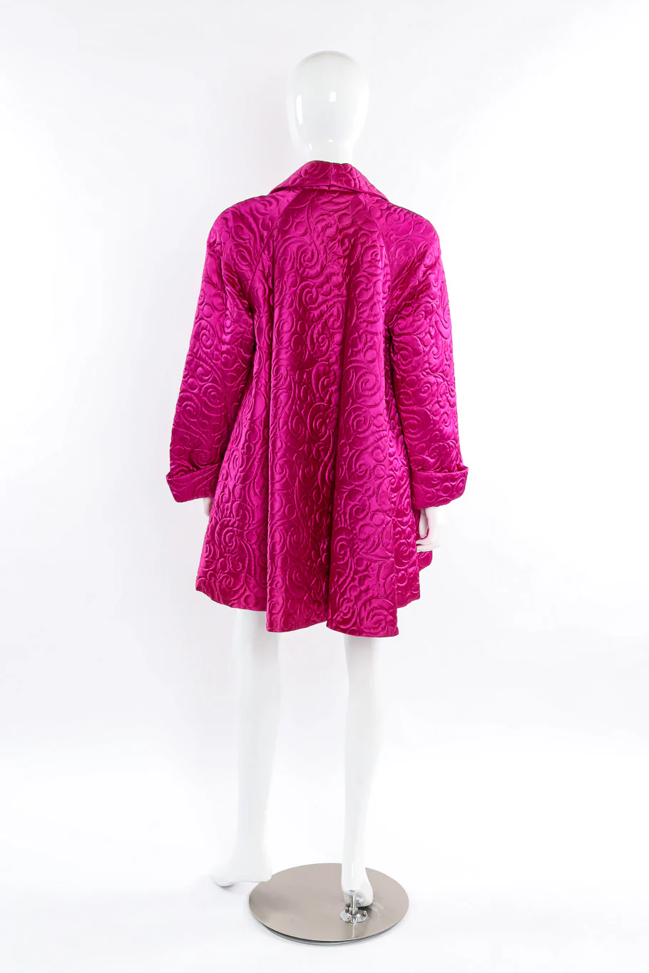 Quilted Satin Swing Coat - Image 3