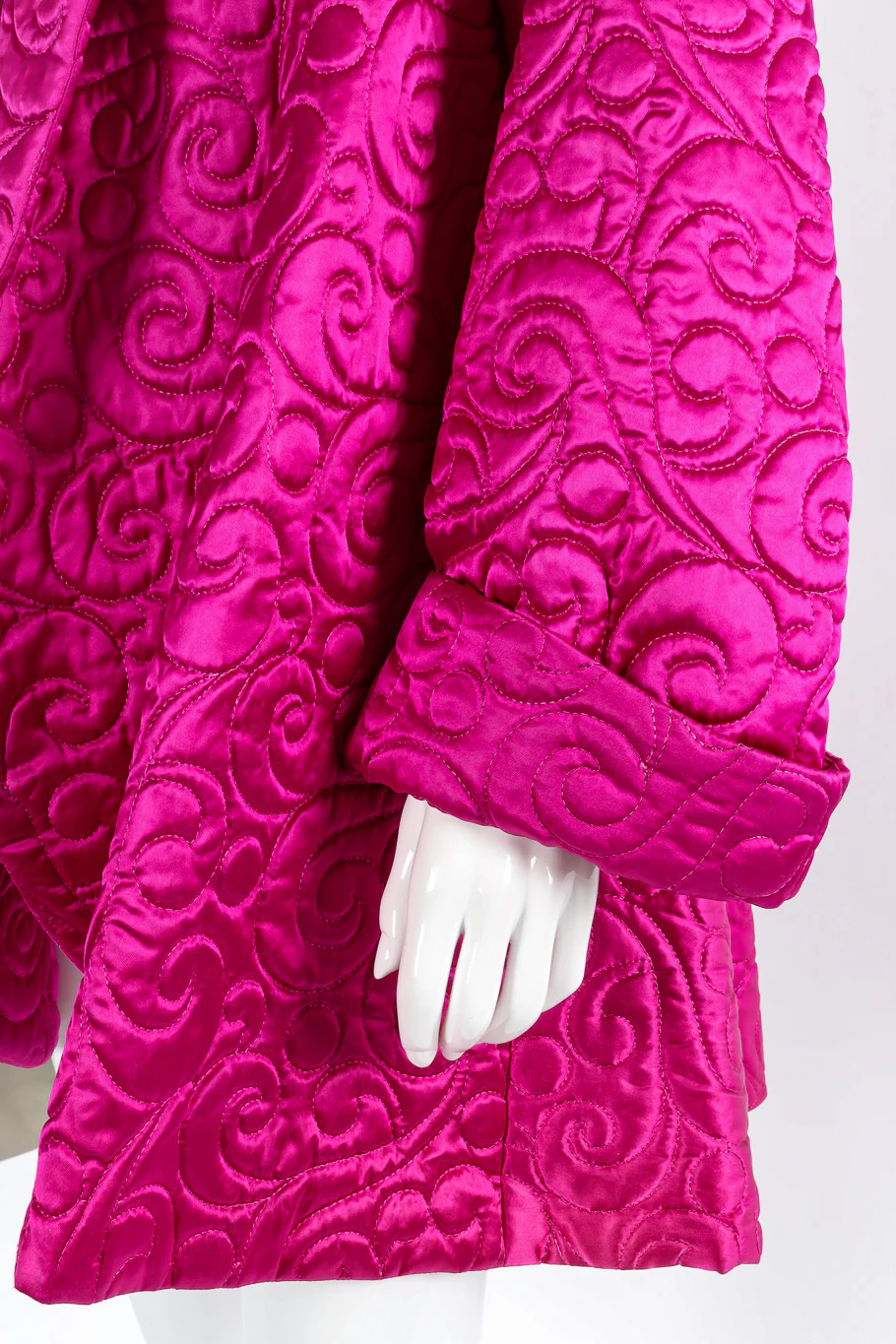 Quilted Satin Swing Coat - Image 5