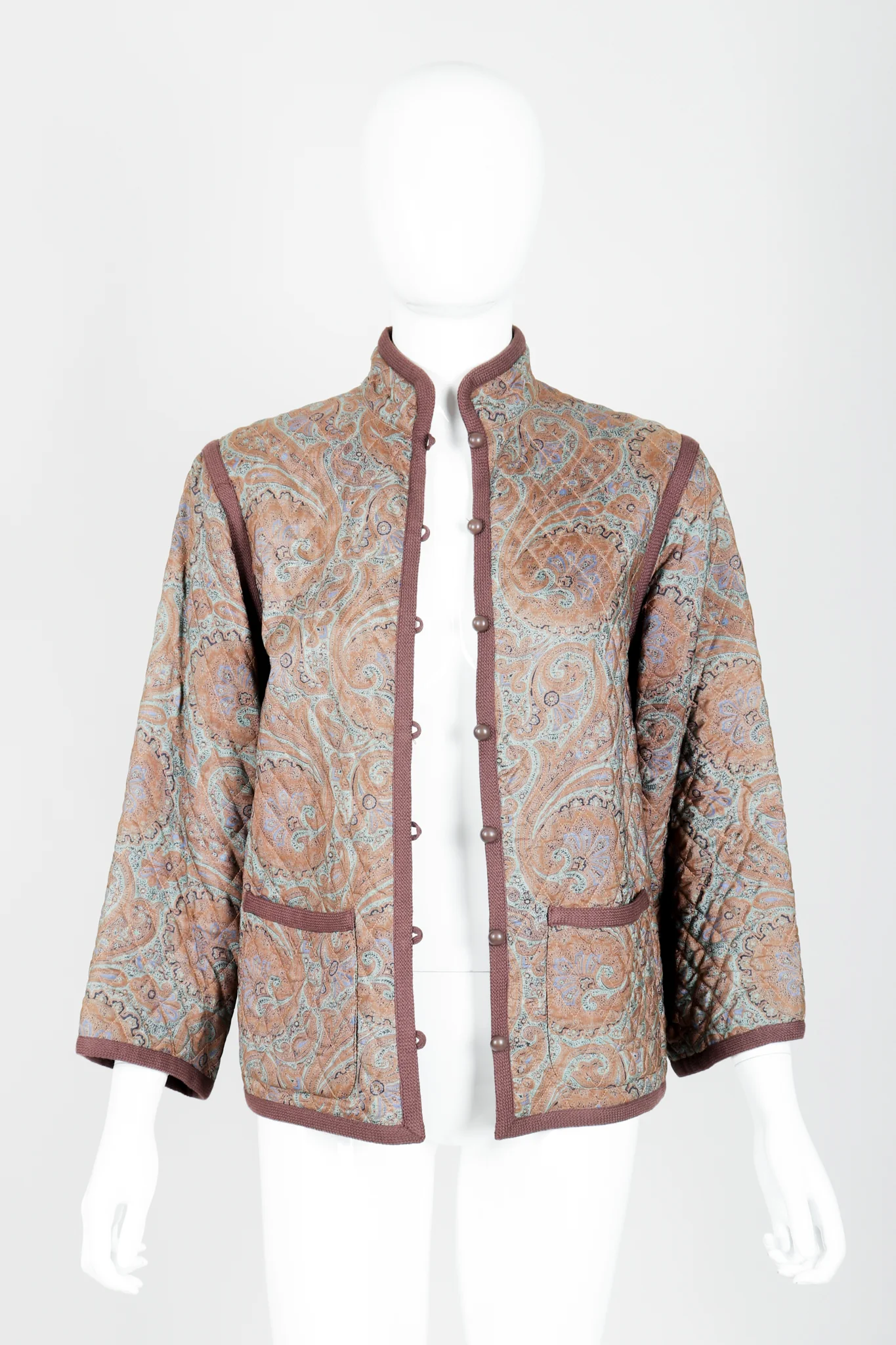 Quilted Silk Paisley Jacket - Image 5