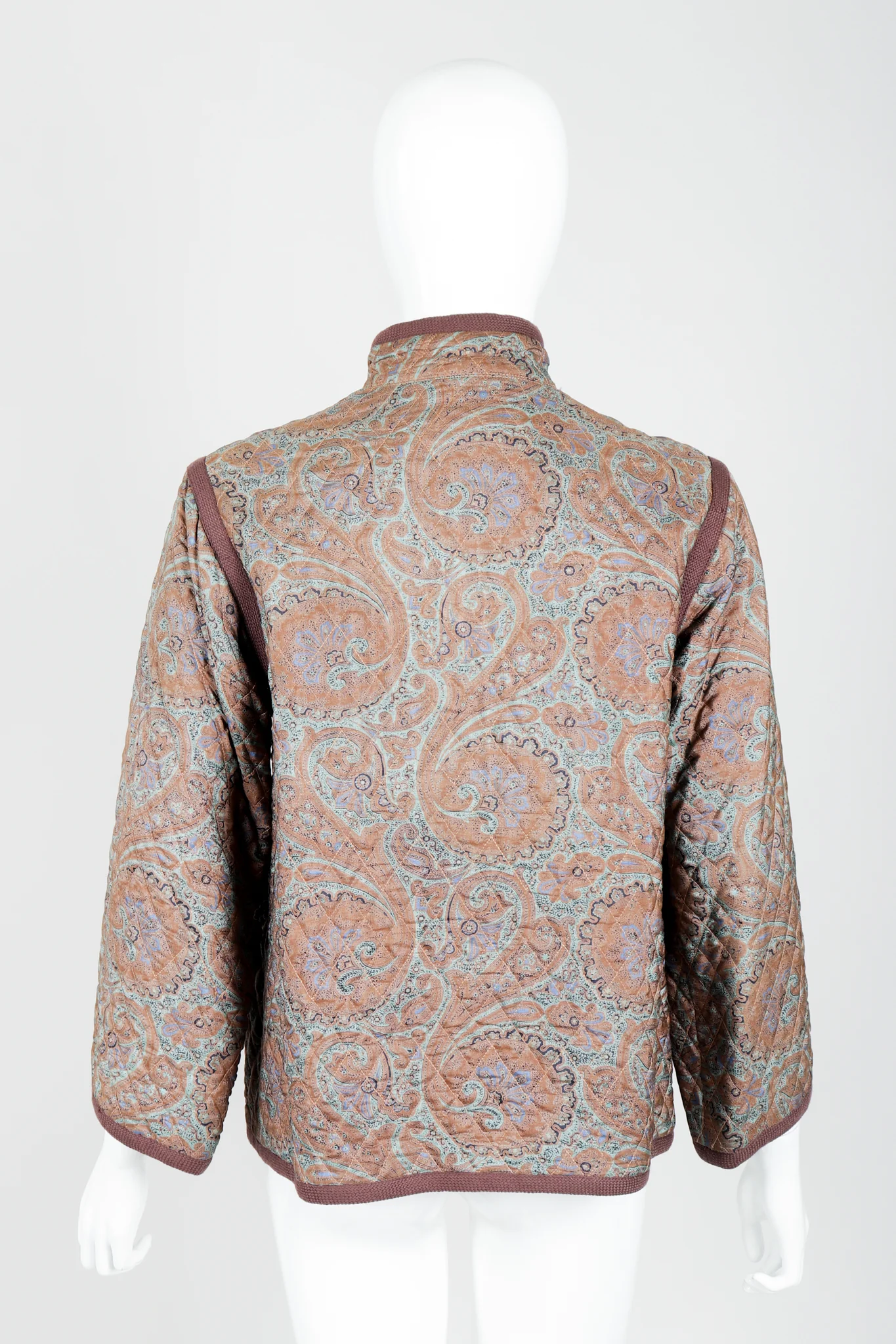 Quilted Silk Paisley Jacket - Image 6