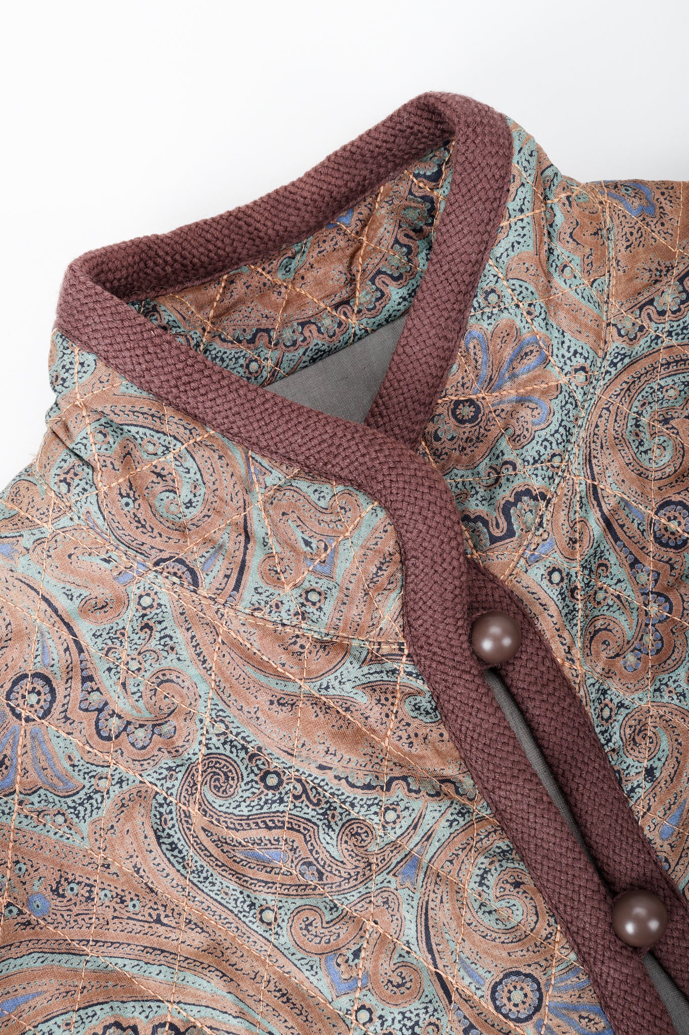 Quilted Silk Paisley Jacket - Image 7