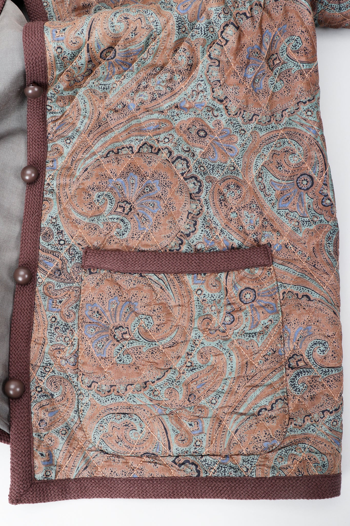 Quilted Silk Paisley Jacket - Image 8