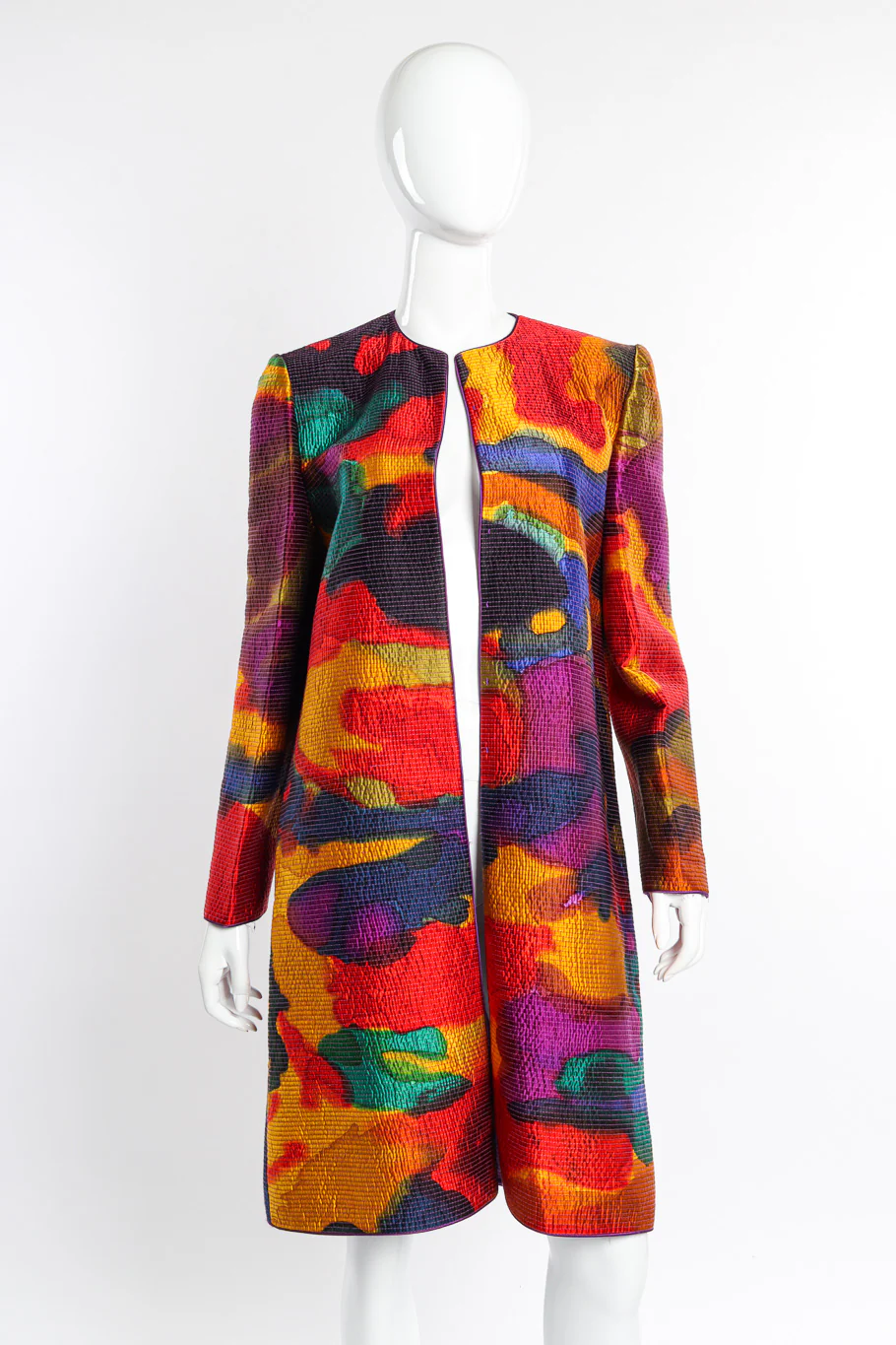 Quilted Silk Splotch Jacket - Image 5