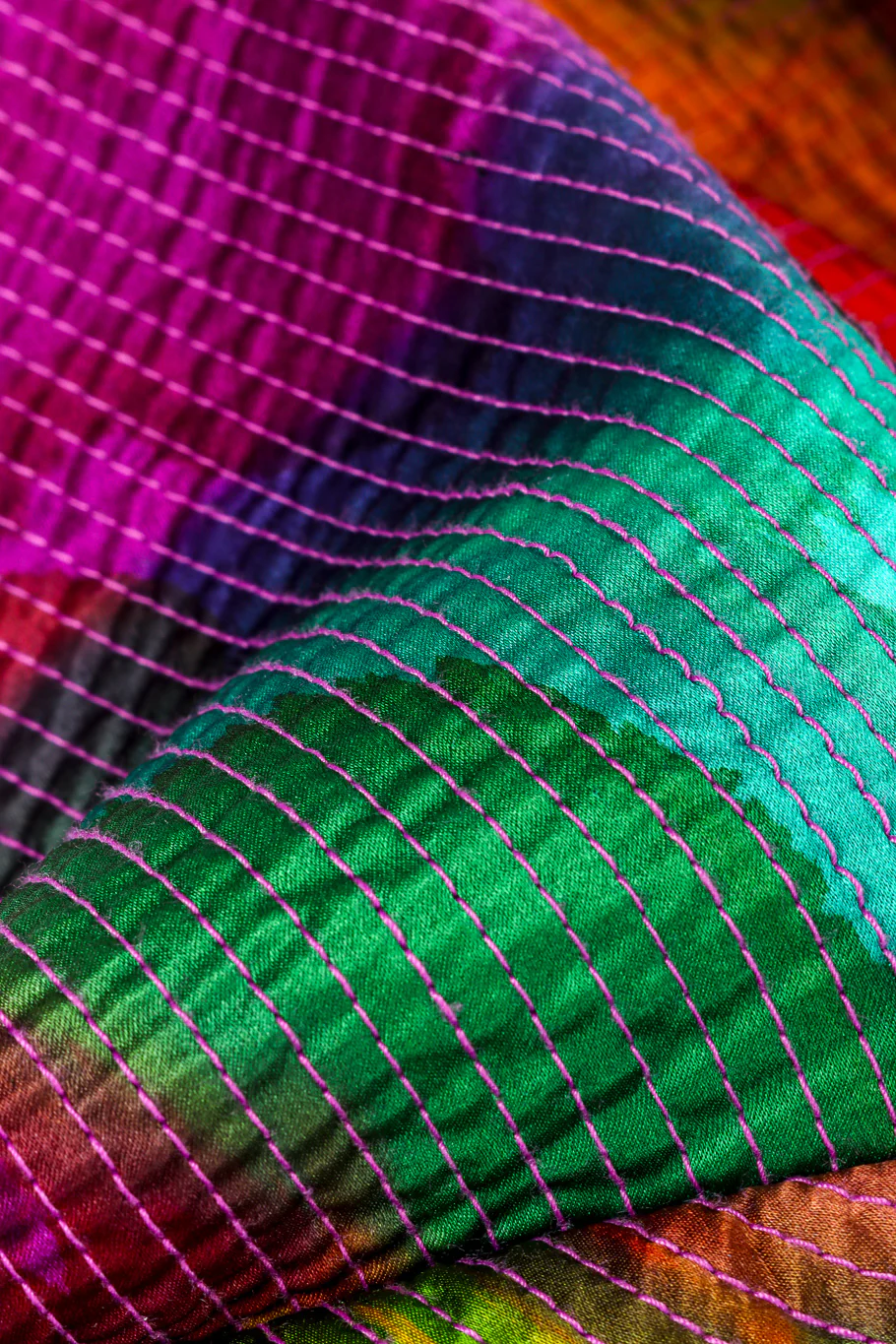 Quilted Silk Splotch Jacket - Image 8