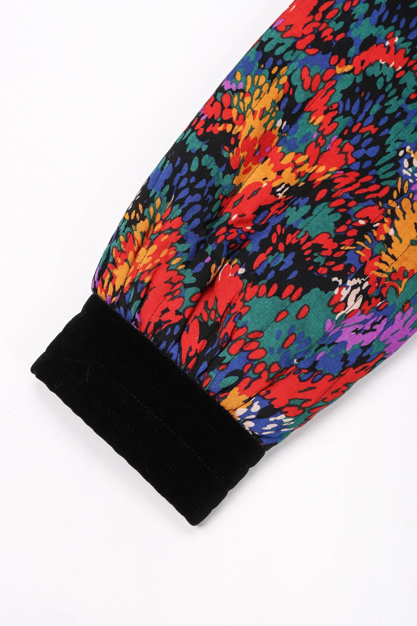 Quilted Splatter Print Folk Jacket - Image 10
