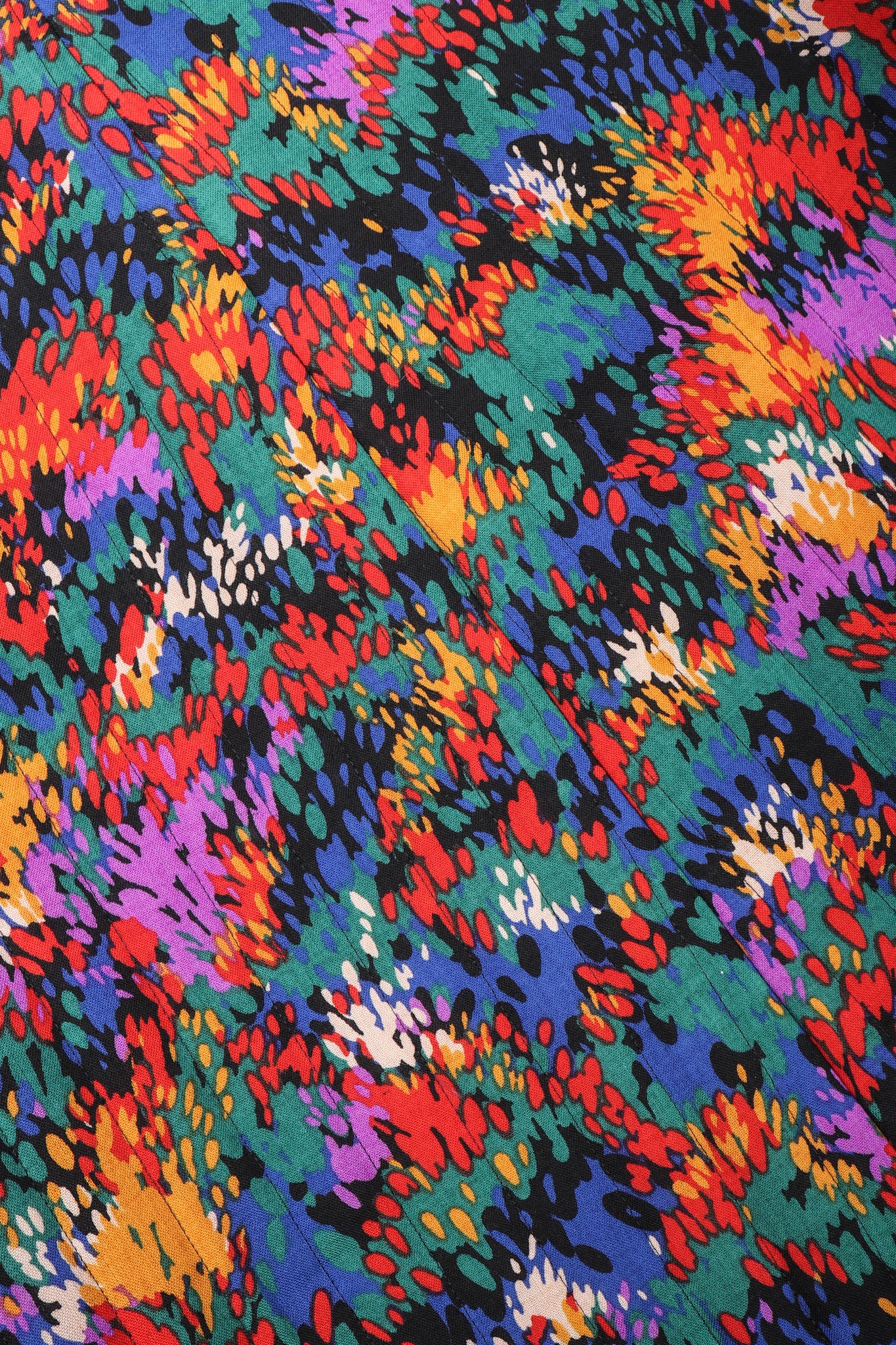 Quilted Splatter Print Folk Jacket - Image 11