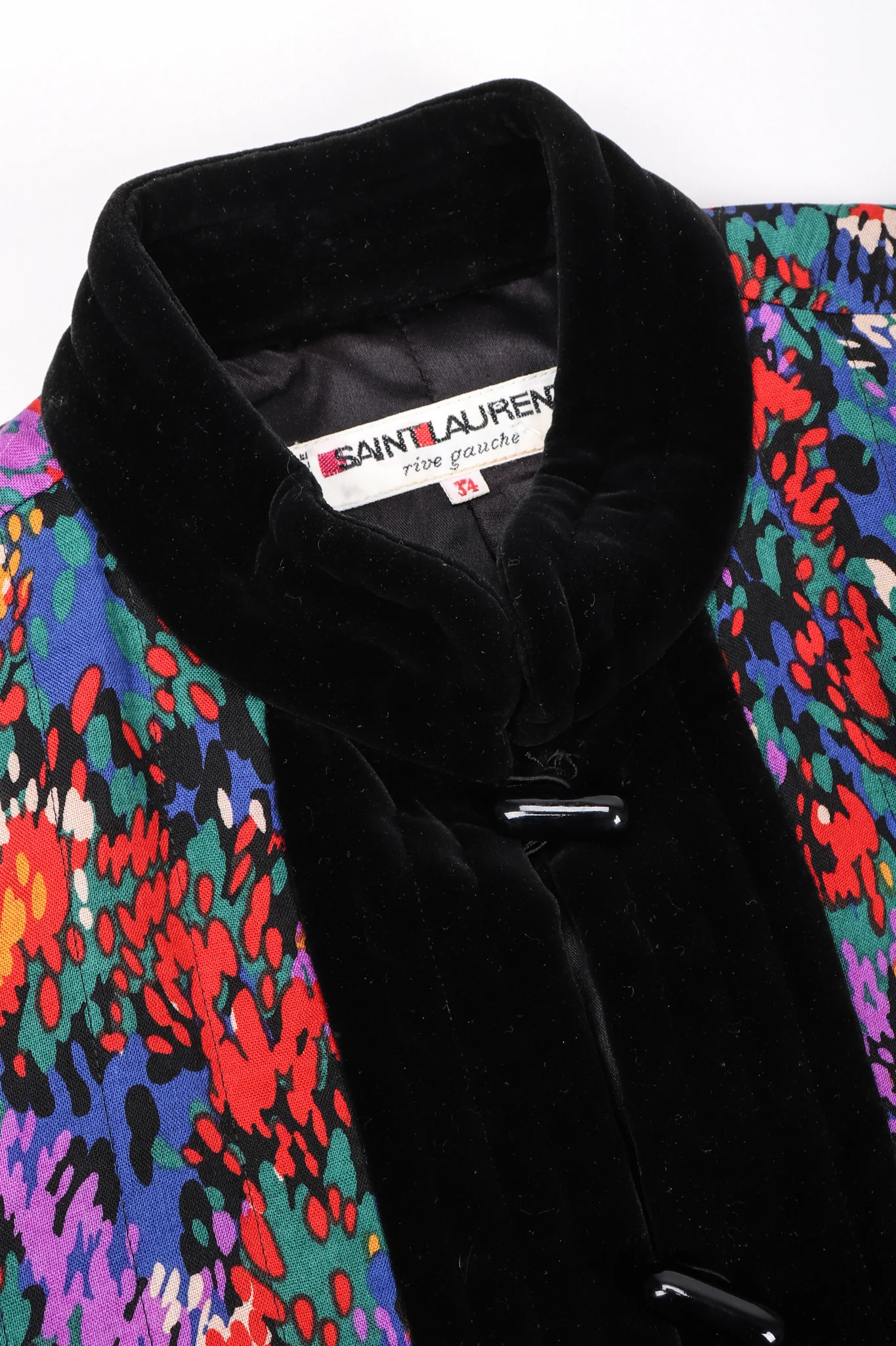 Quilted Splatter Print Folk Jacket - Image 12