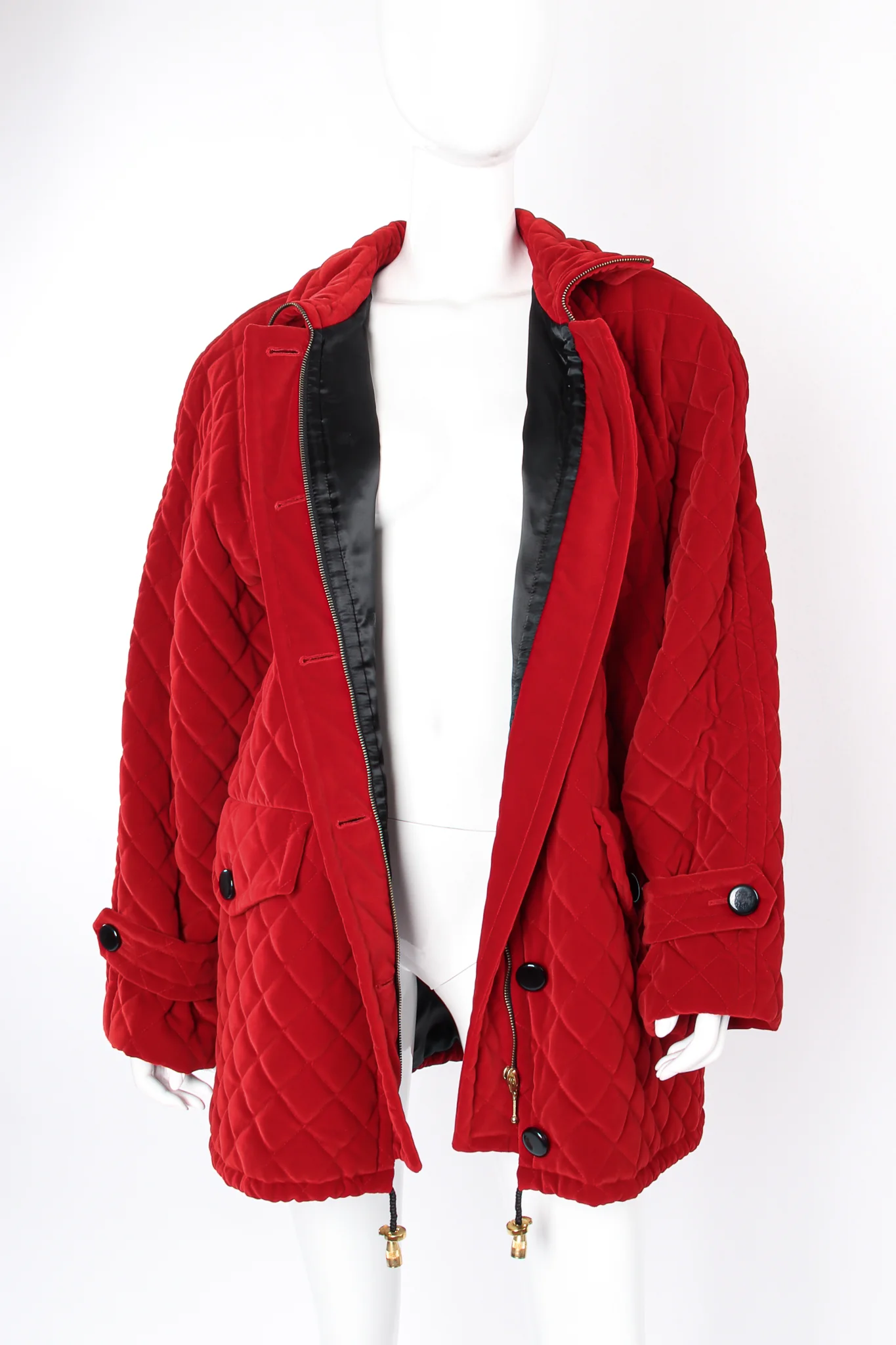 Quilted Velvet Parka - Image 2