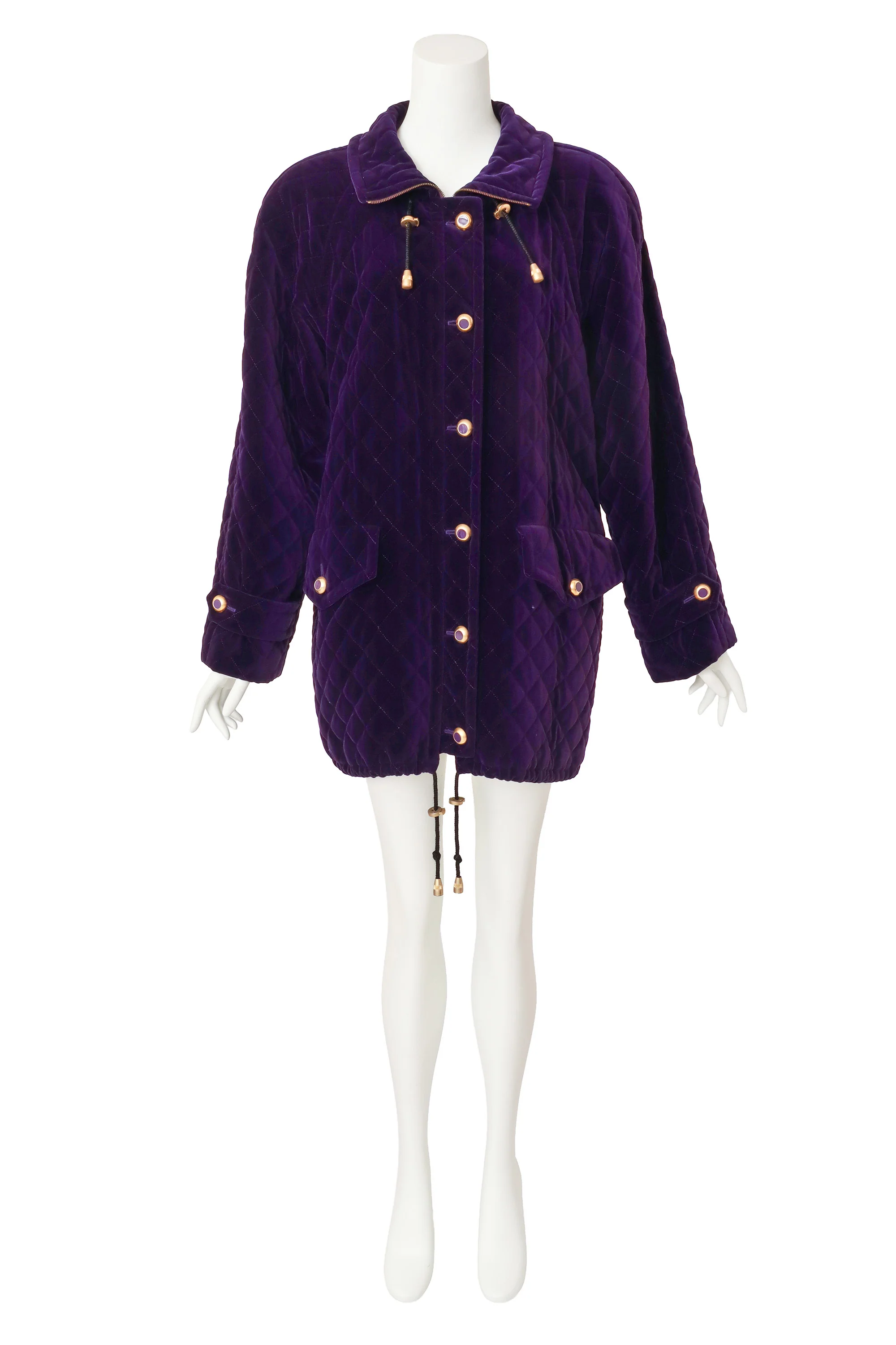 Quilted Velvet Puff Jacket