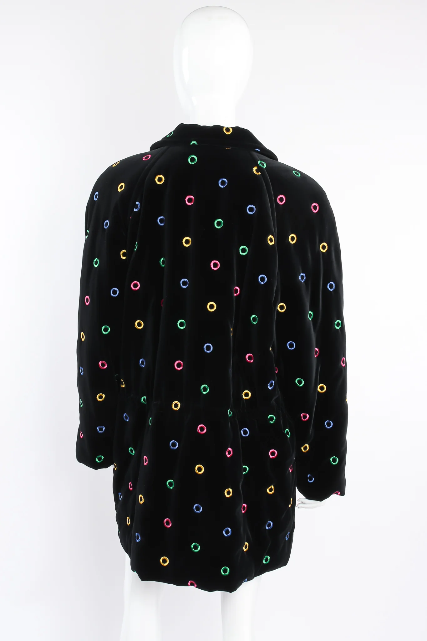 Quilted Velvet Rainbow Ring Parka - Image 6