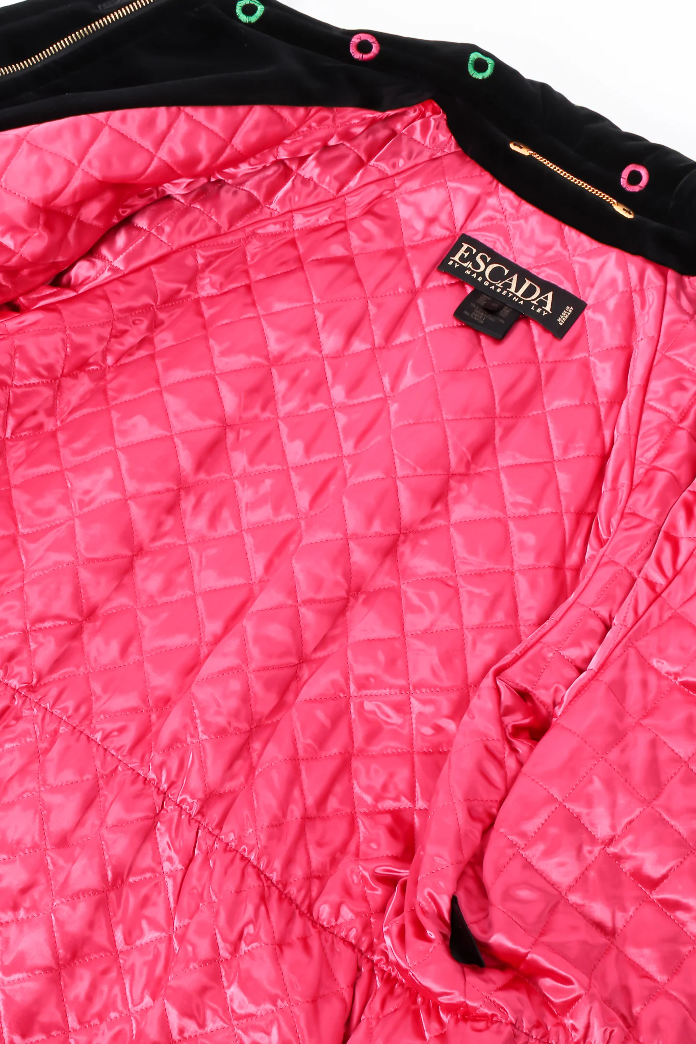 Quilted Velvet Rainbow Ring Parka - Image 9