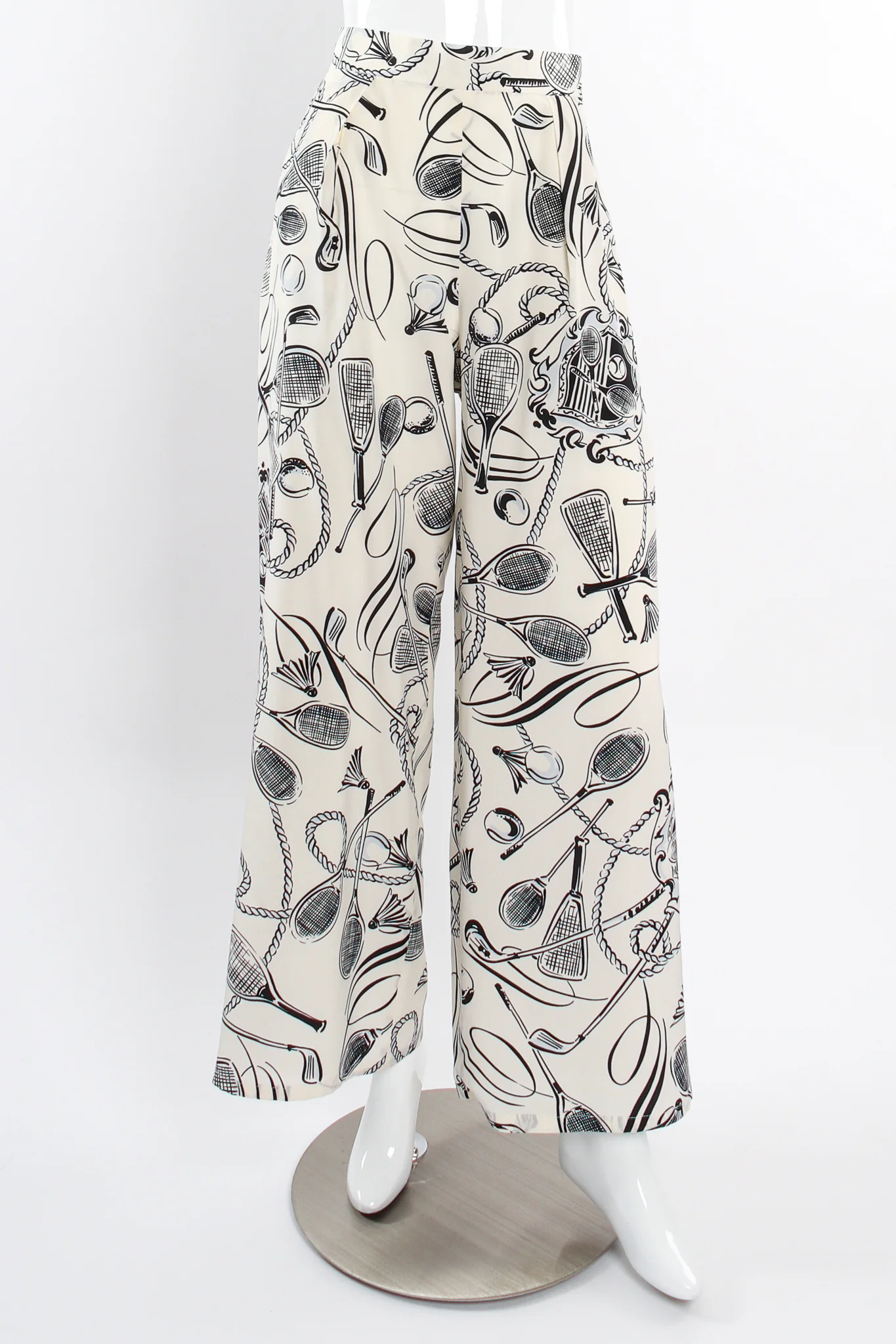 Club Sport Print Silk Pant