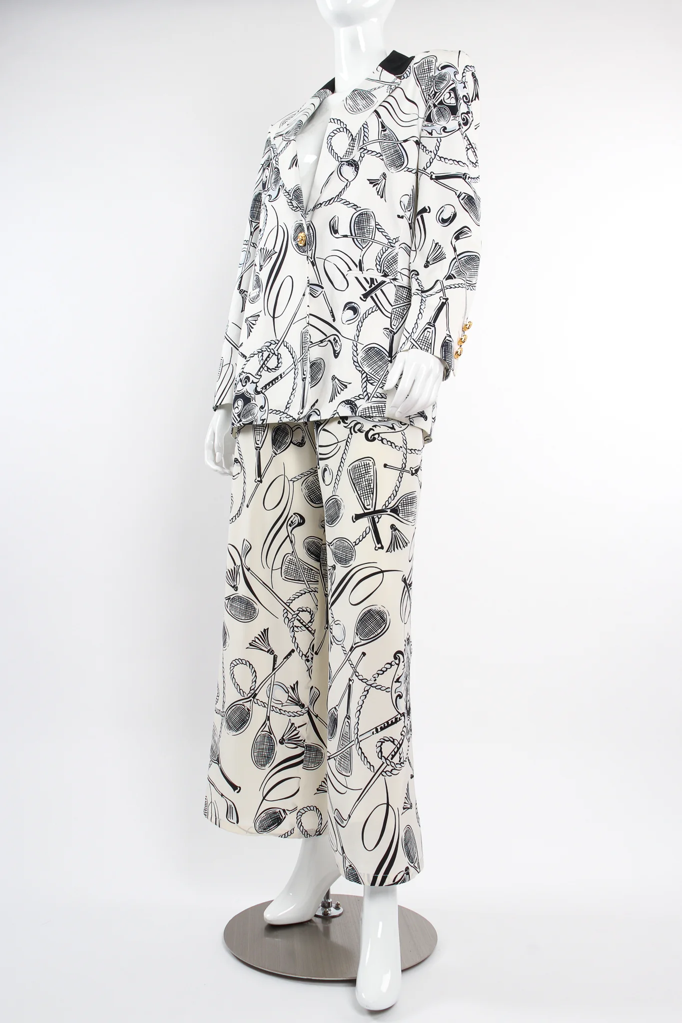 Club Sport Print Silk Pant - Image 7