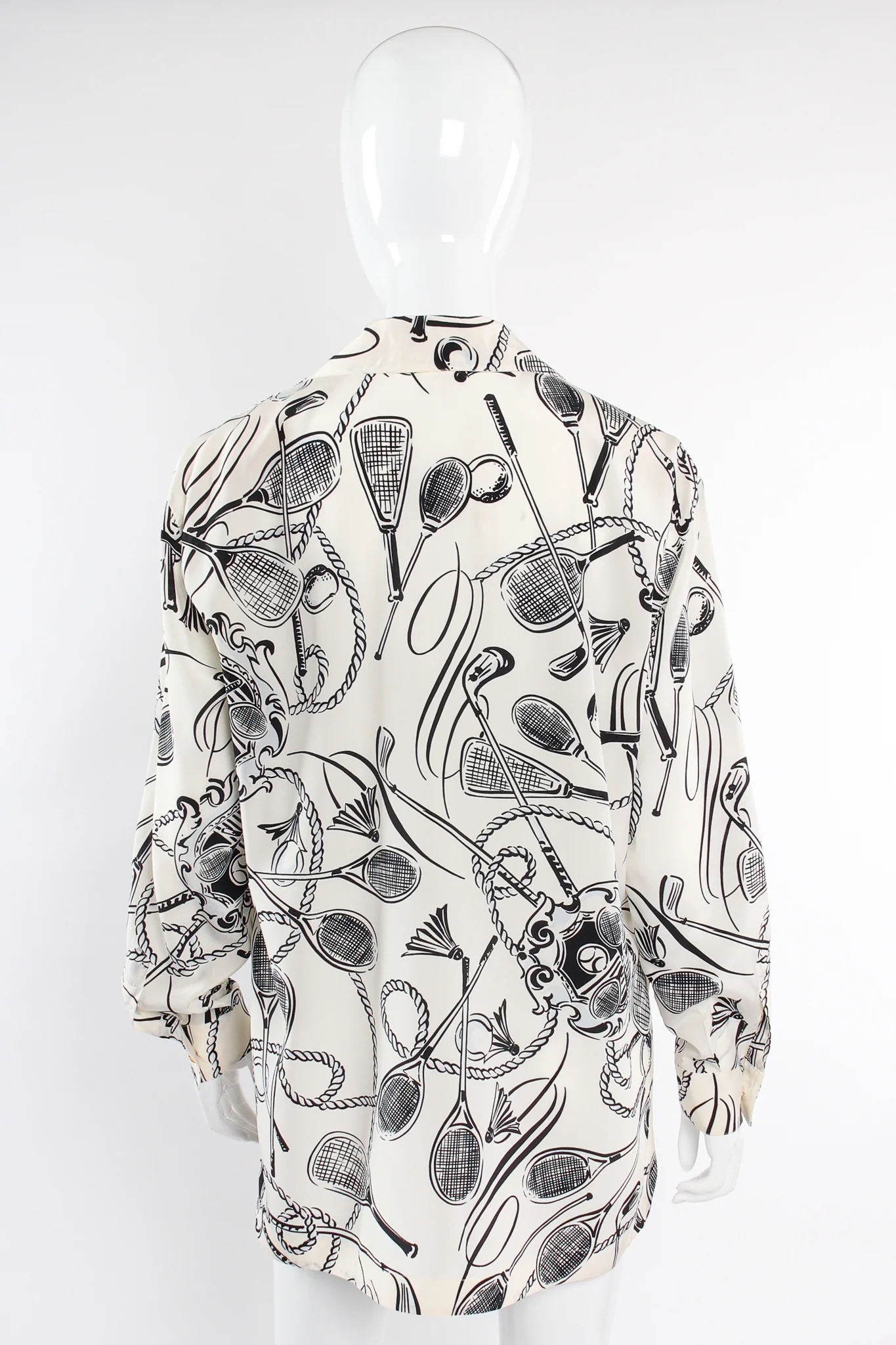 Club Sport Print Silk Shirt - Image 10