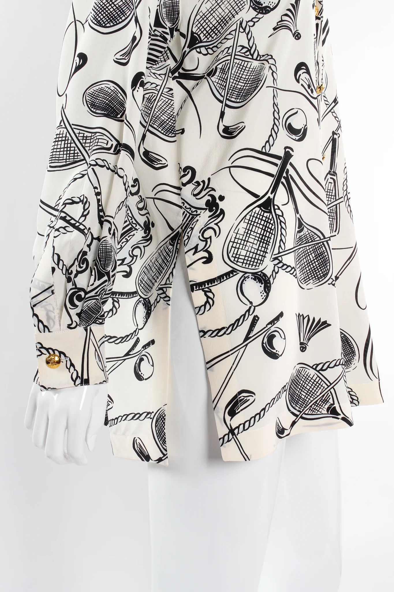 Club Sport Print Silk Shirt - Image 11