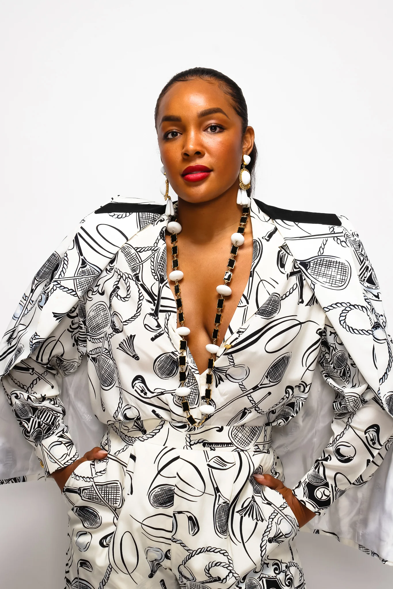 Club Sport Print Silk Shirt - Image 4