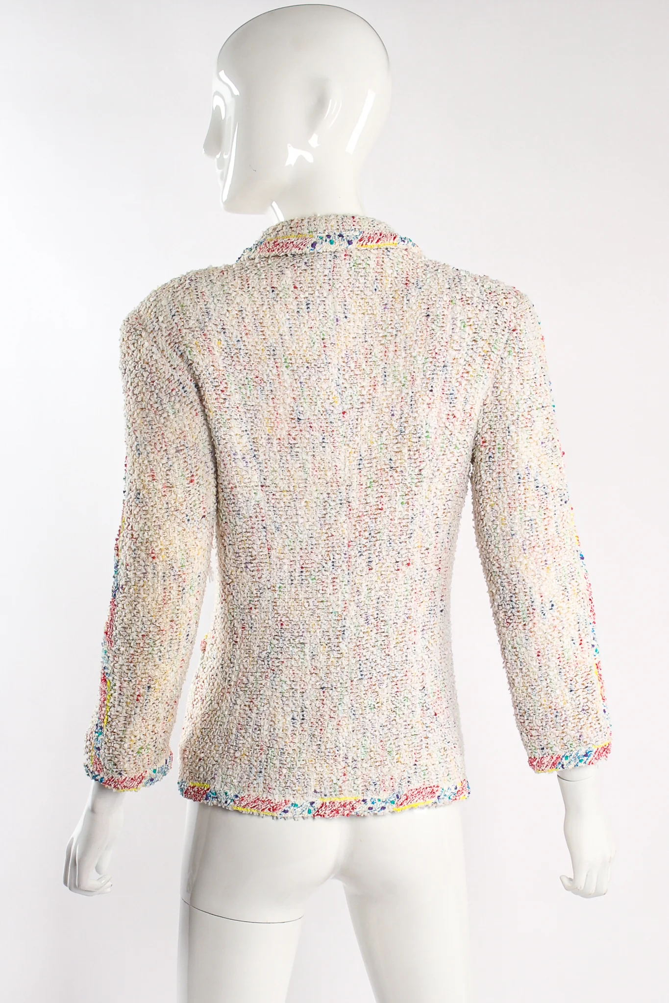 1999 S/S Rainbow Bouclé Jacket & Skirt Set - Image 10