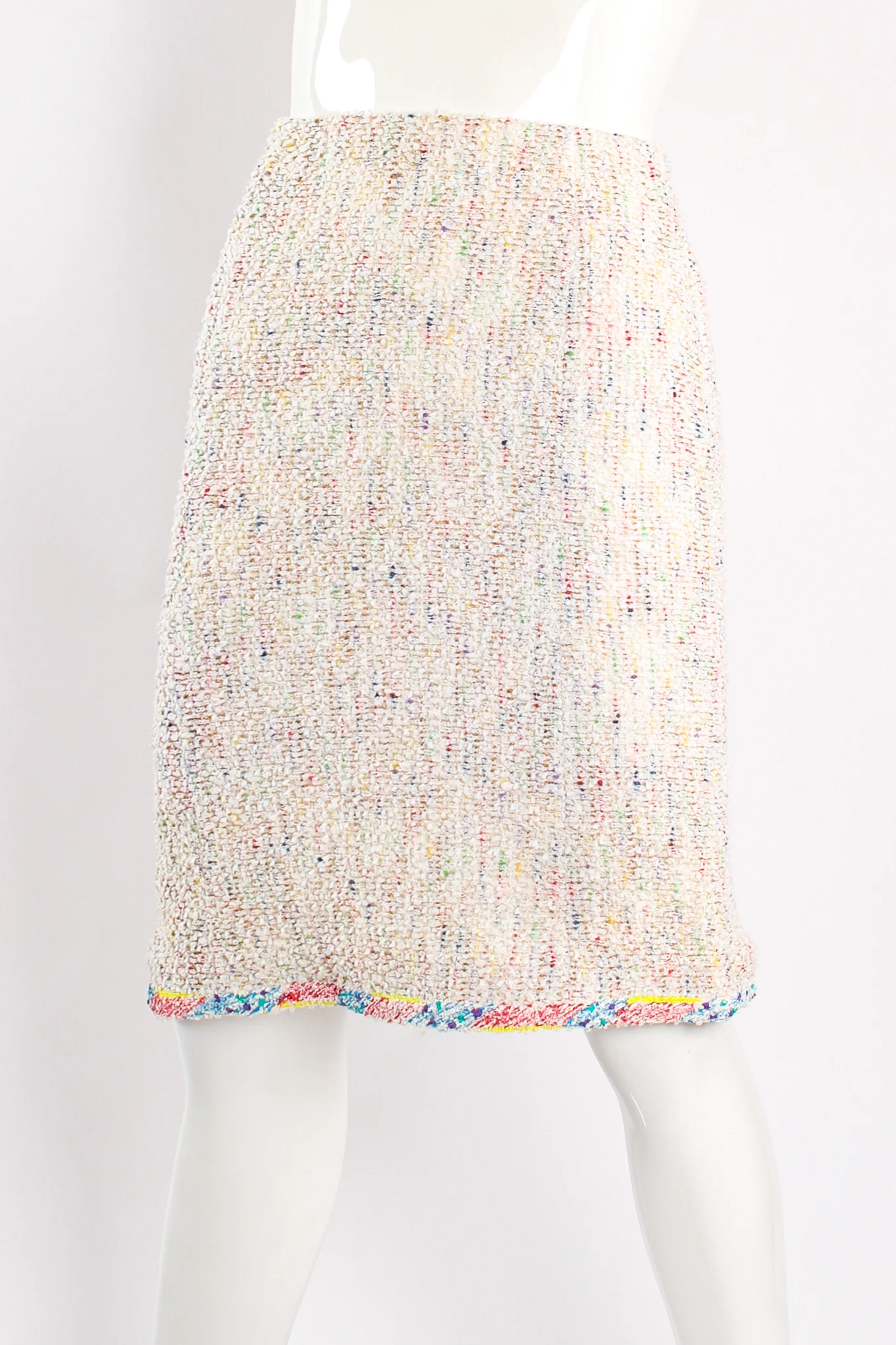 1999 S/S Rainbow Bouclé Jacket & Skirt Set - Image 14