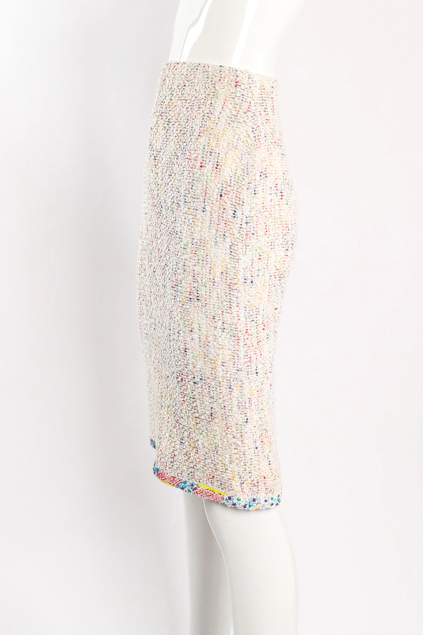 1999 S/S Rainbow Bouclé Jacket & Skirt Set - Image 15