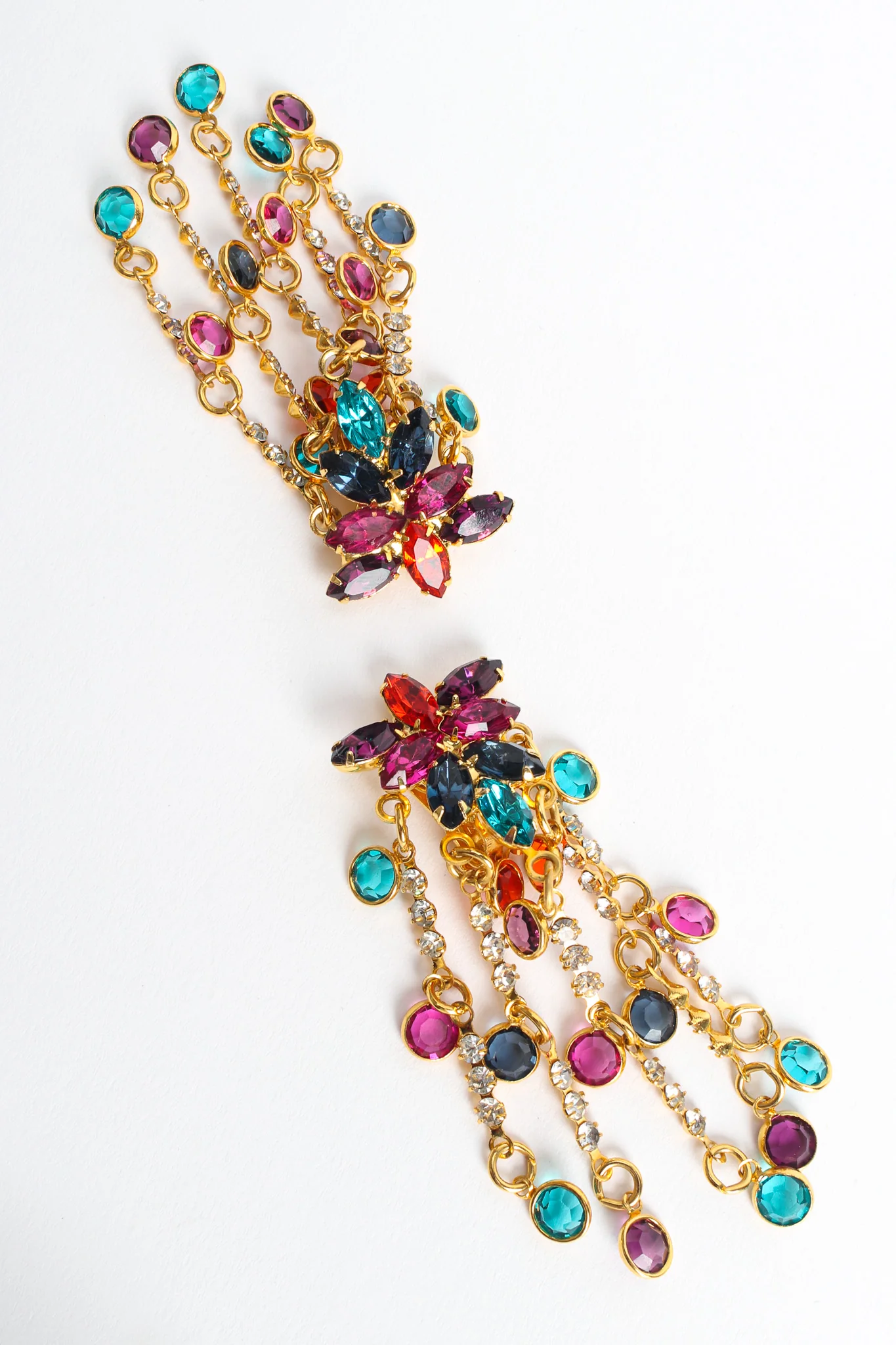 Rainbow Chandelier Rhinestone Earrings - Image 5