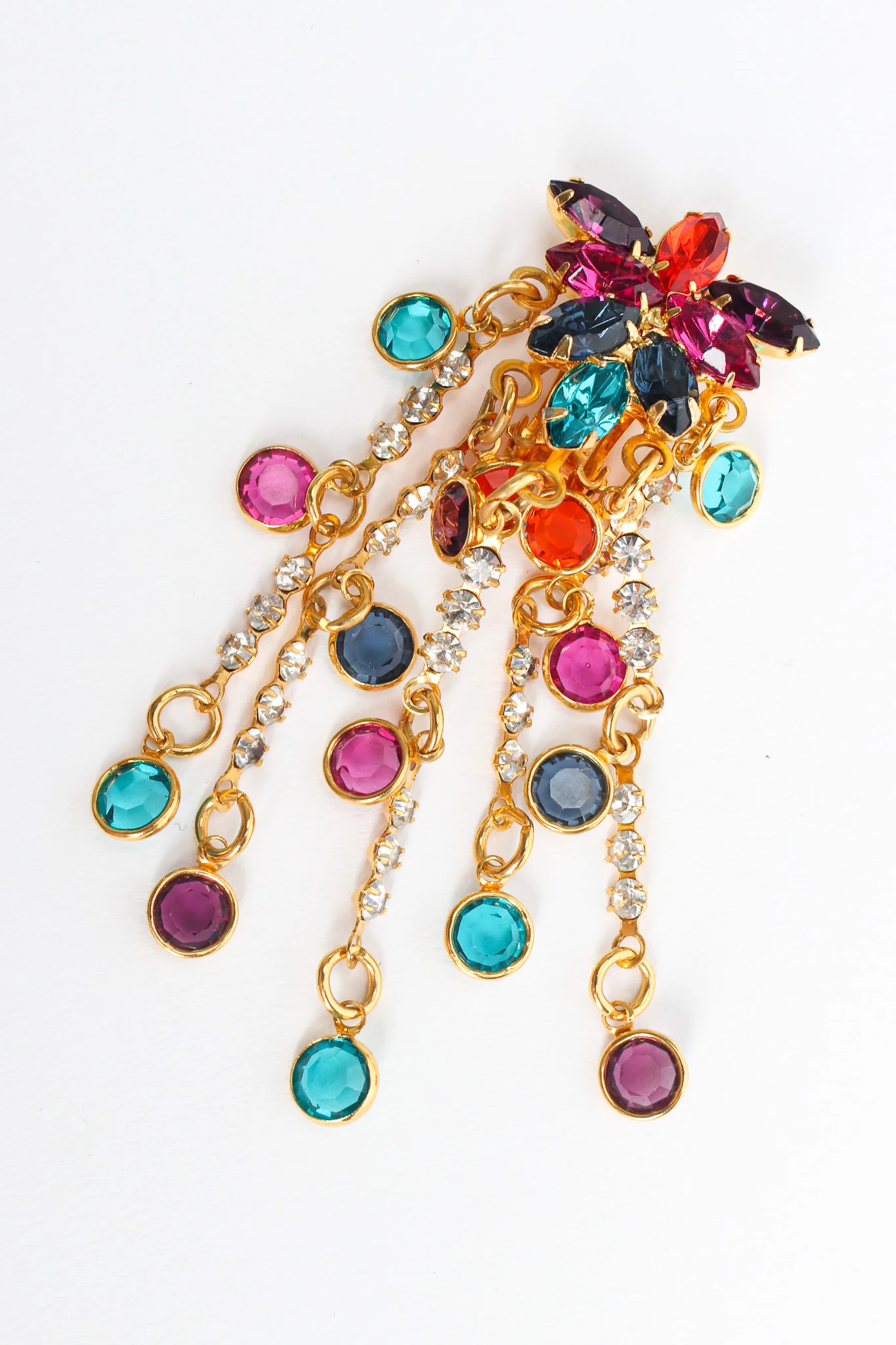 Rainbow Chandelier Rhinestone Earrings - Image 6