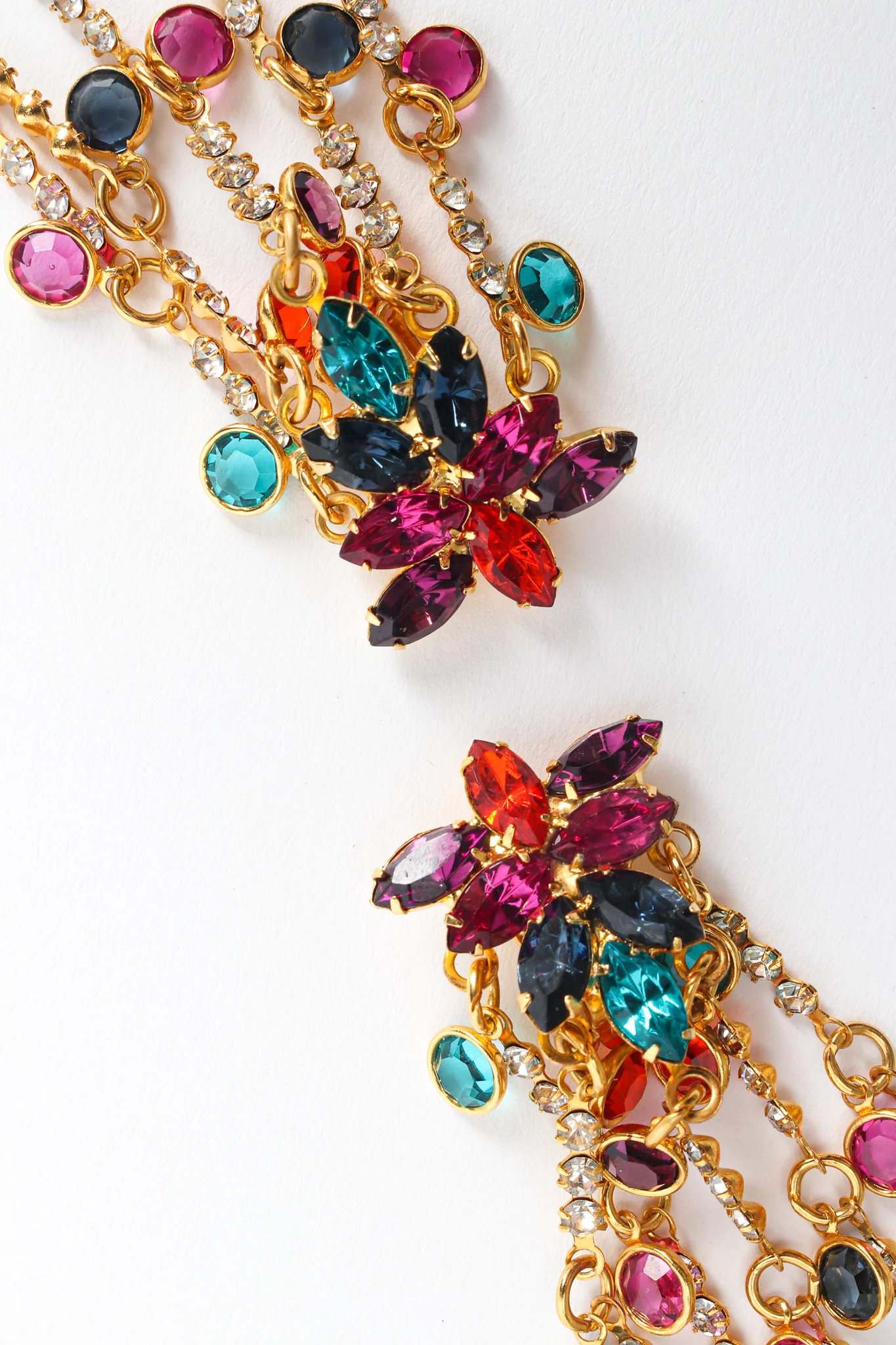 Rainbow Chandelier Rhinestone Earrings - Image 7