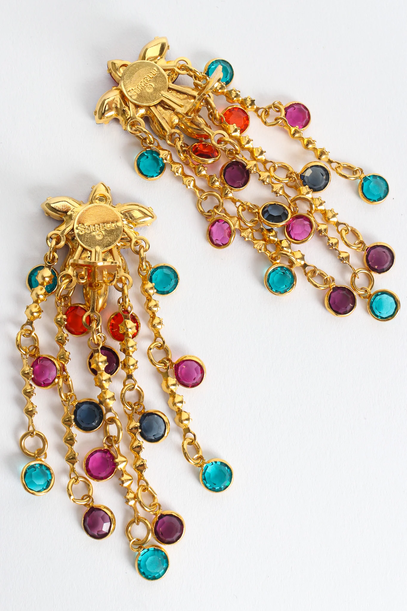Rainbow Chandelier Rhinestone Earrings - Image 8
