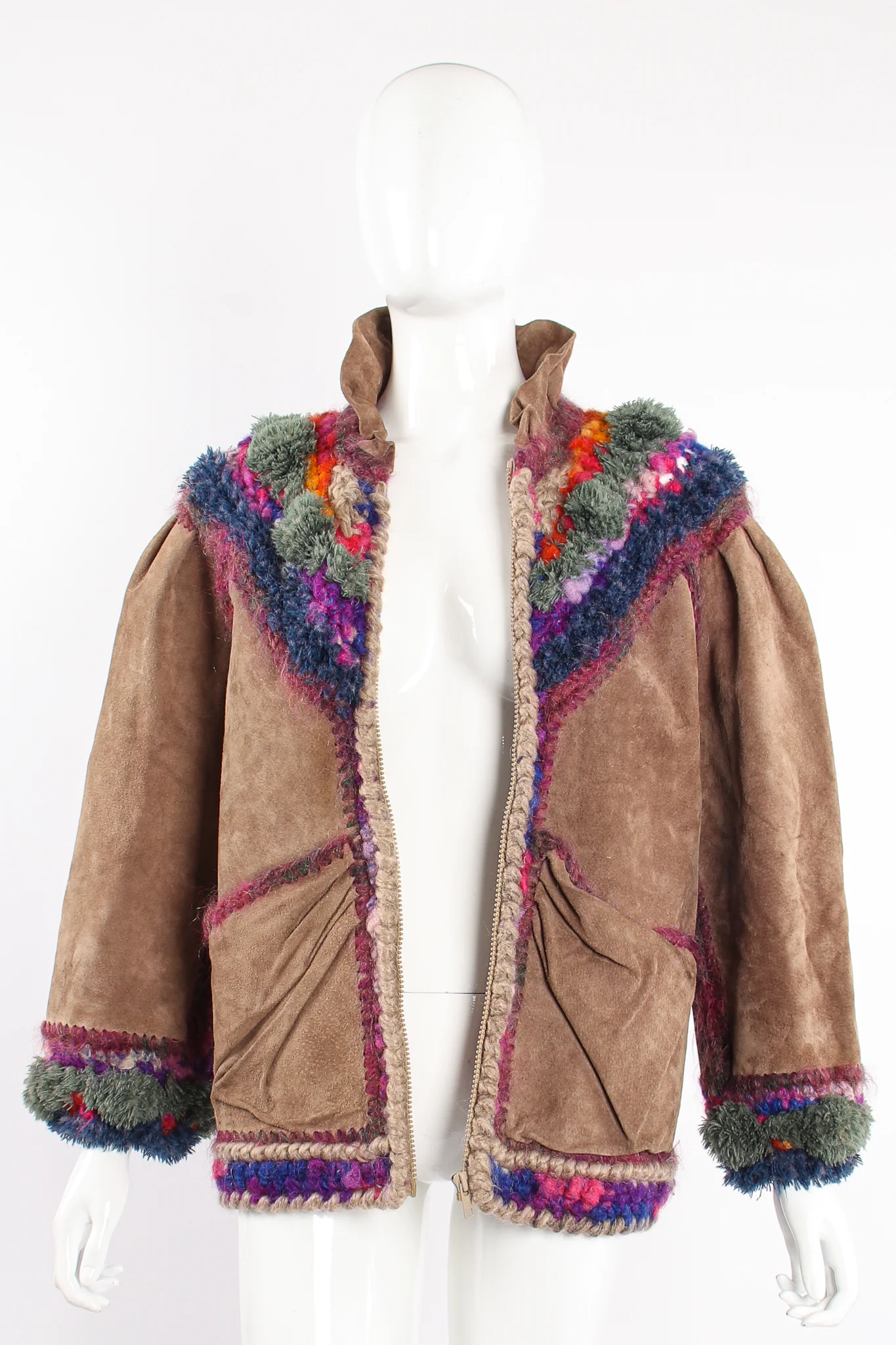 Rainbow Crochet Yoke Jacket - Image 10