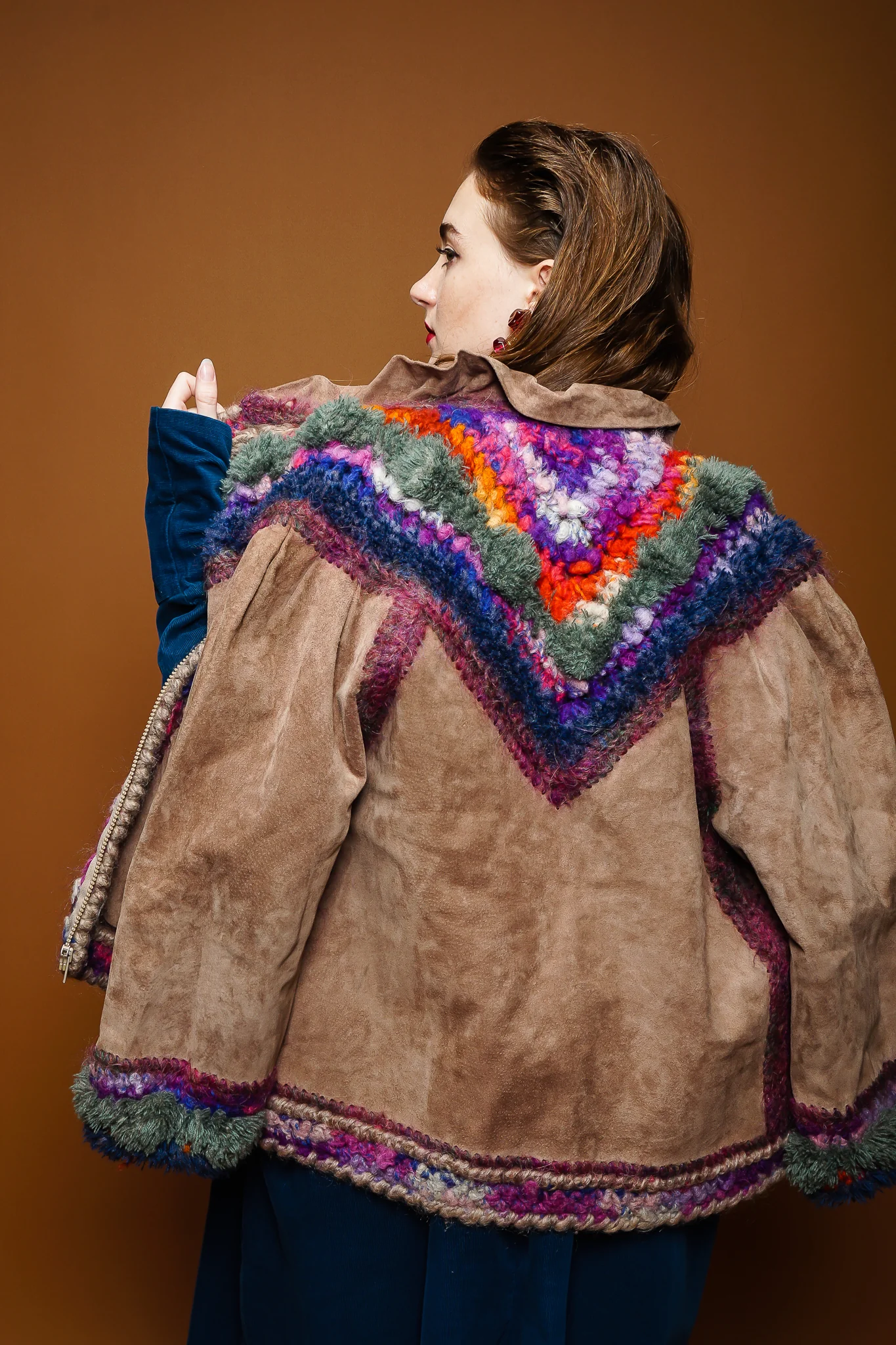 Rainbow Crochet Yoke Jacket - Image 2