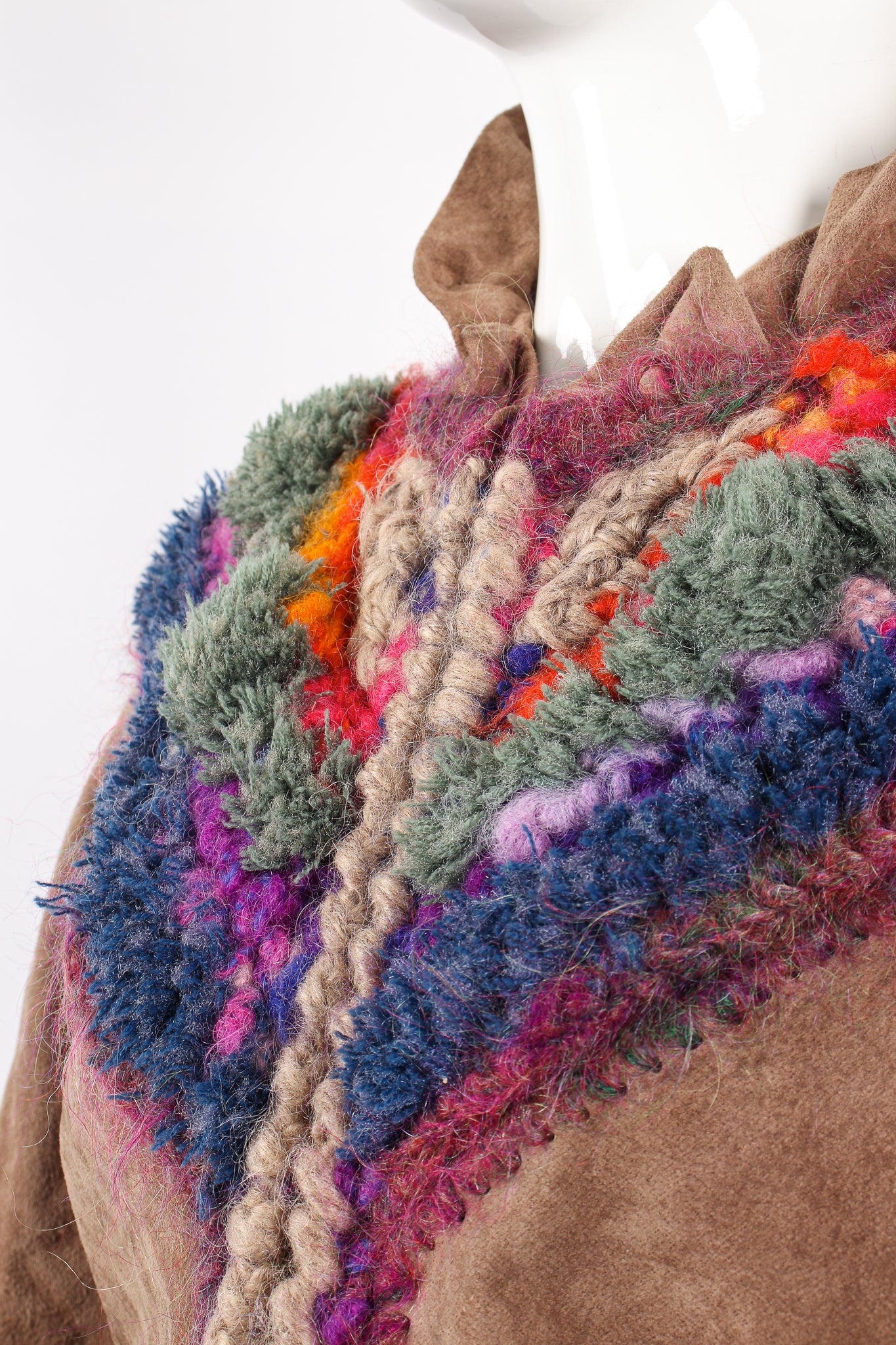 Rainbow Crochet Yoke Jacket - Image 6