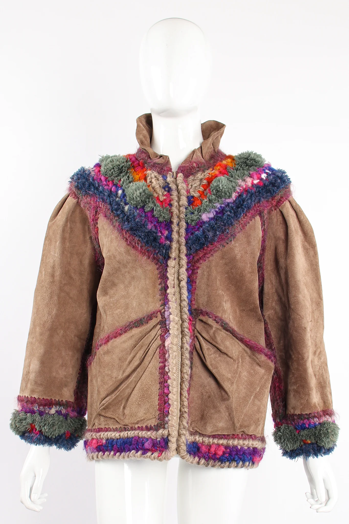 Rainbow Crochet Yoke Jacket - Image 9