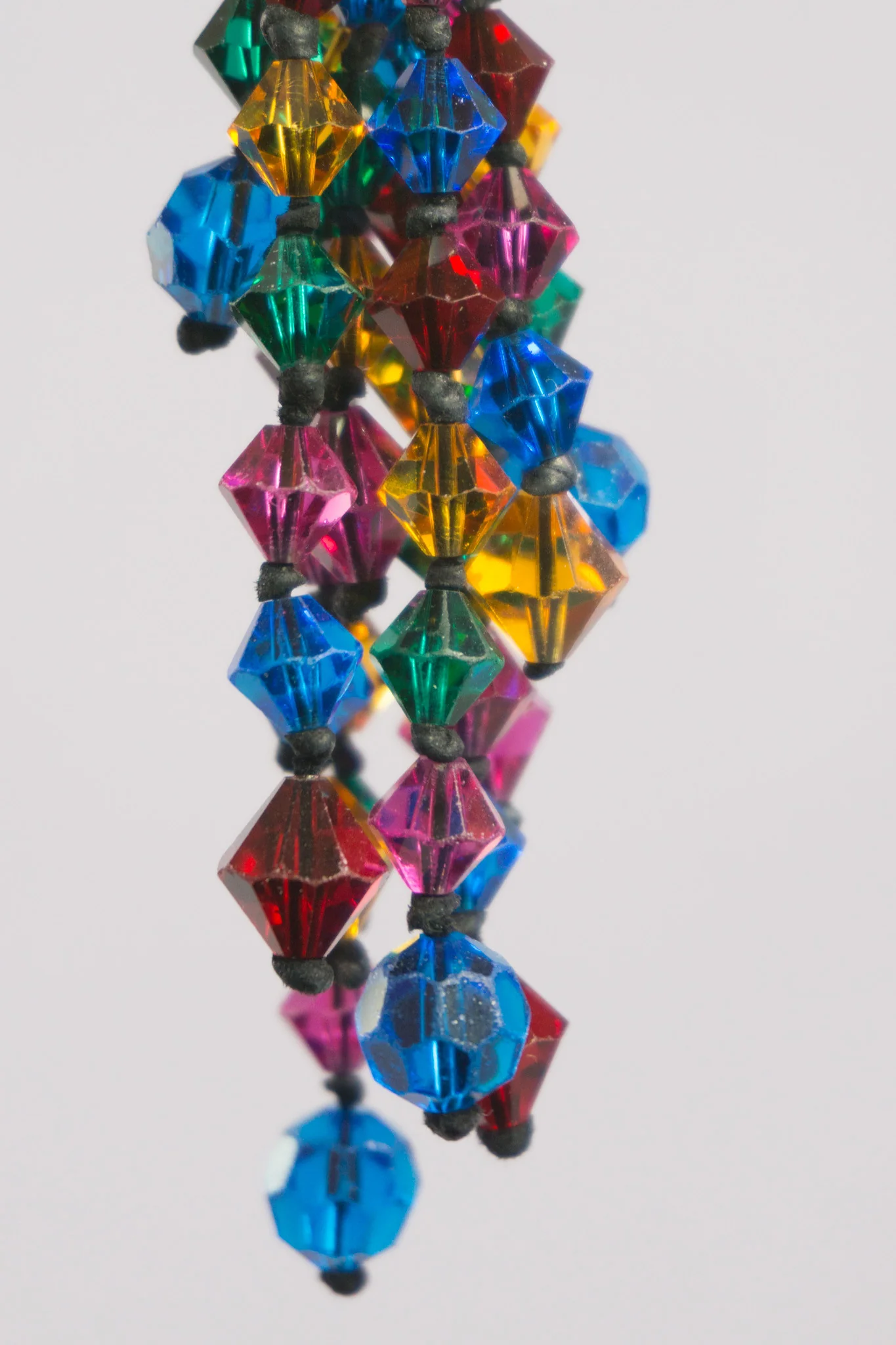 Rainbow Crystal Waterfall Earrings - Image 6